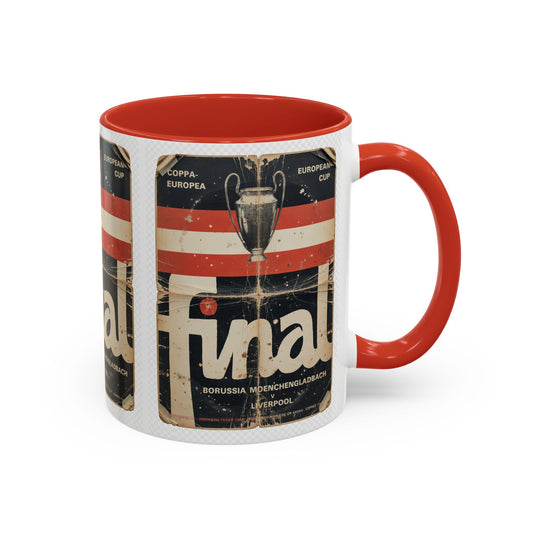 1977 European Cup Final Liverpool Monchengladbach Poster Coffee Mug (11, 15oz)
