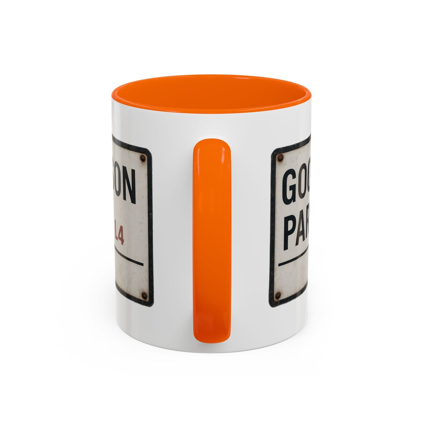 Goodison Park Everton Road Sign Mug