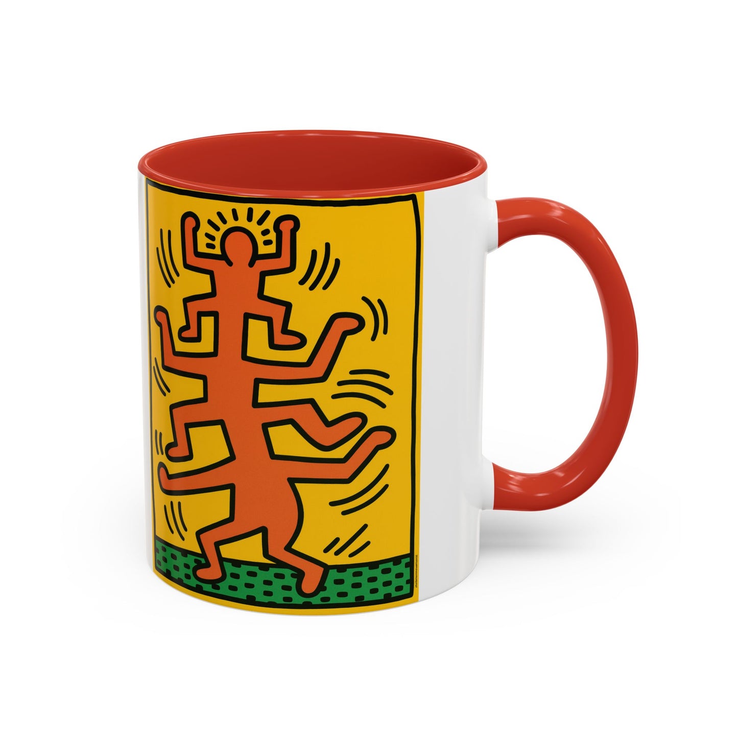 Keith Haring Plate No. 1 (from the Growing suite) Orange Mug