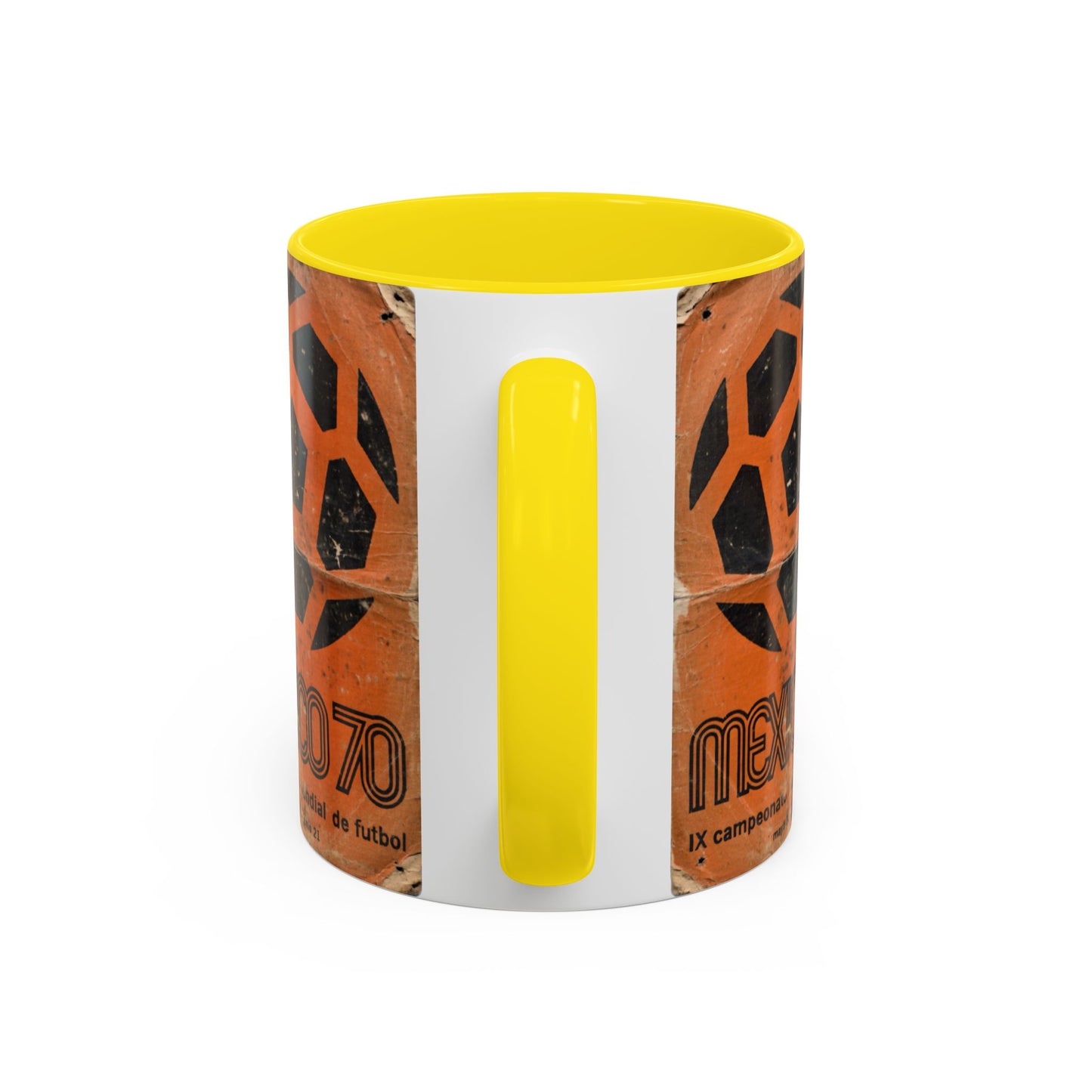 Mexico 70 World Cup Poster Orange  Coffee Mug (11, 15oz)
