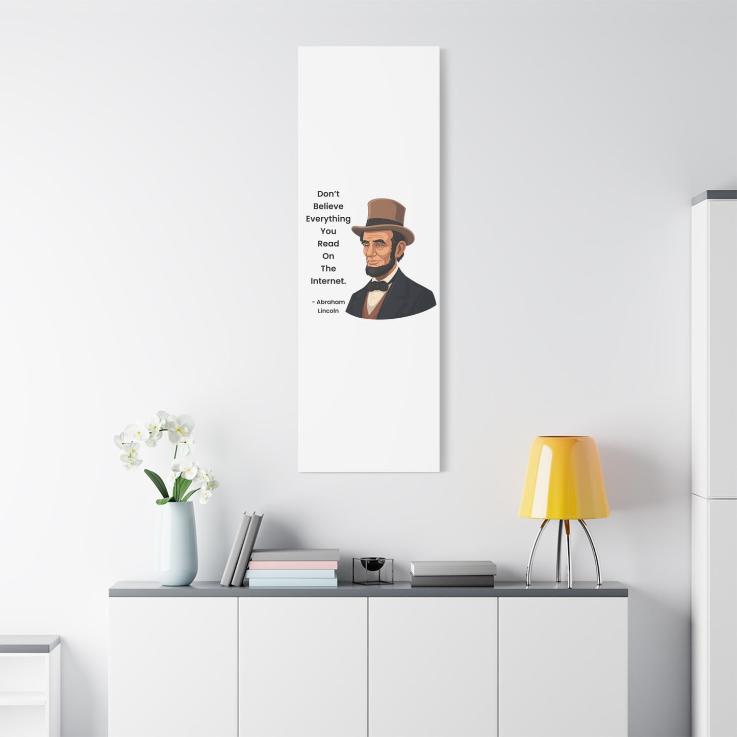 Abraham Lincoln Funny Internet Quote Canvas