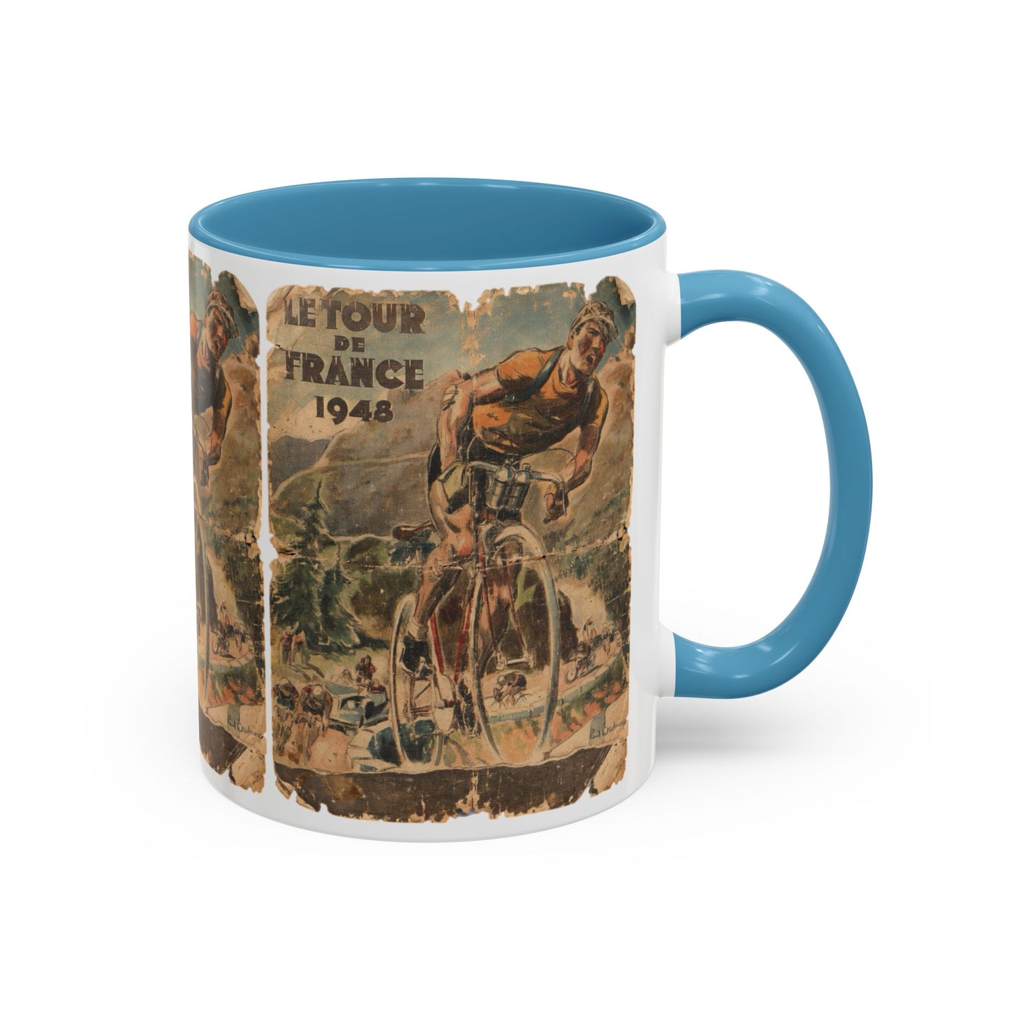 Tour De France 1948 Poster Coffee Mug (11, 15oz)