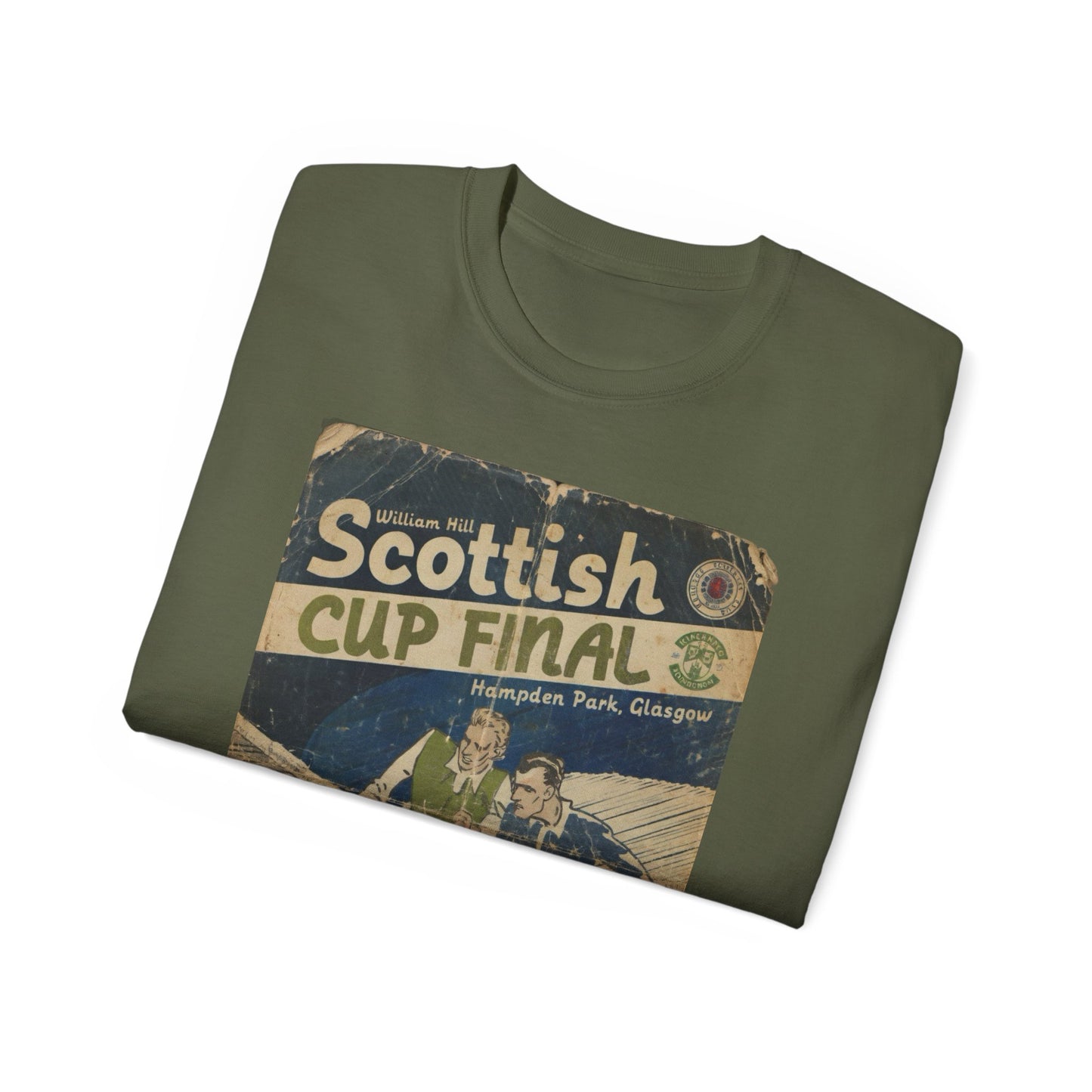 2016 Scottish Challenge Cup Final Hibernian Rangers Programme Poster Unisex Ultra Cotton Tee