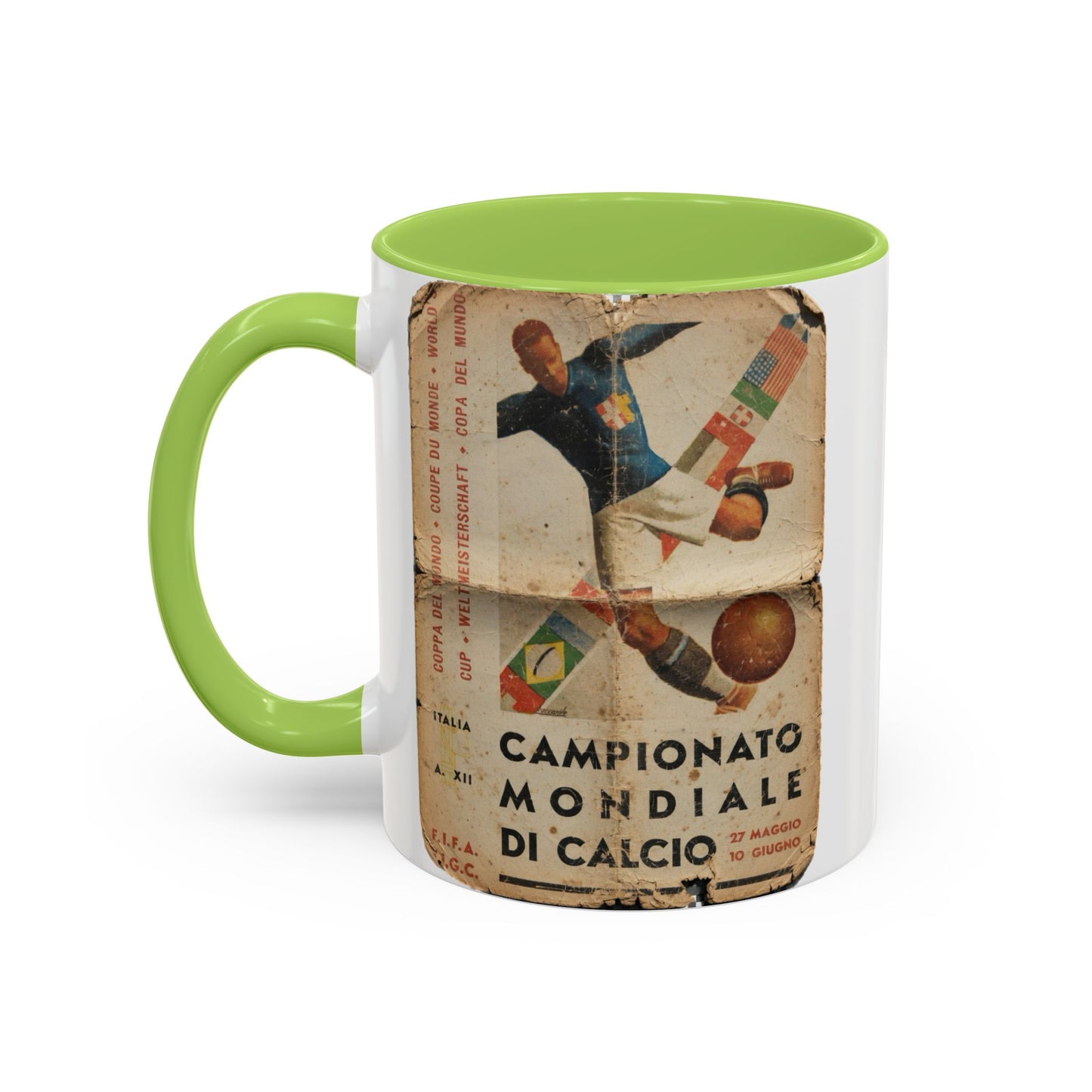 Italy 1934 World Cup Poster Coffee Mug (11, 15oz)