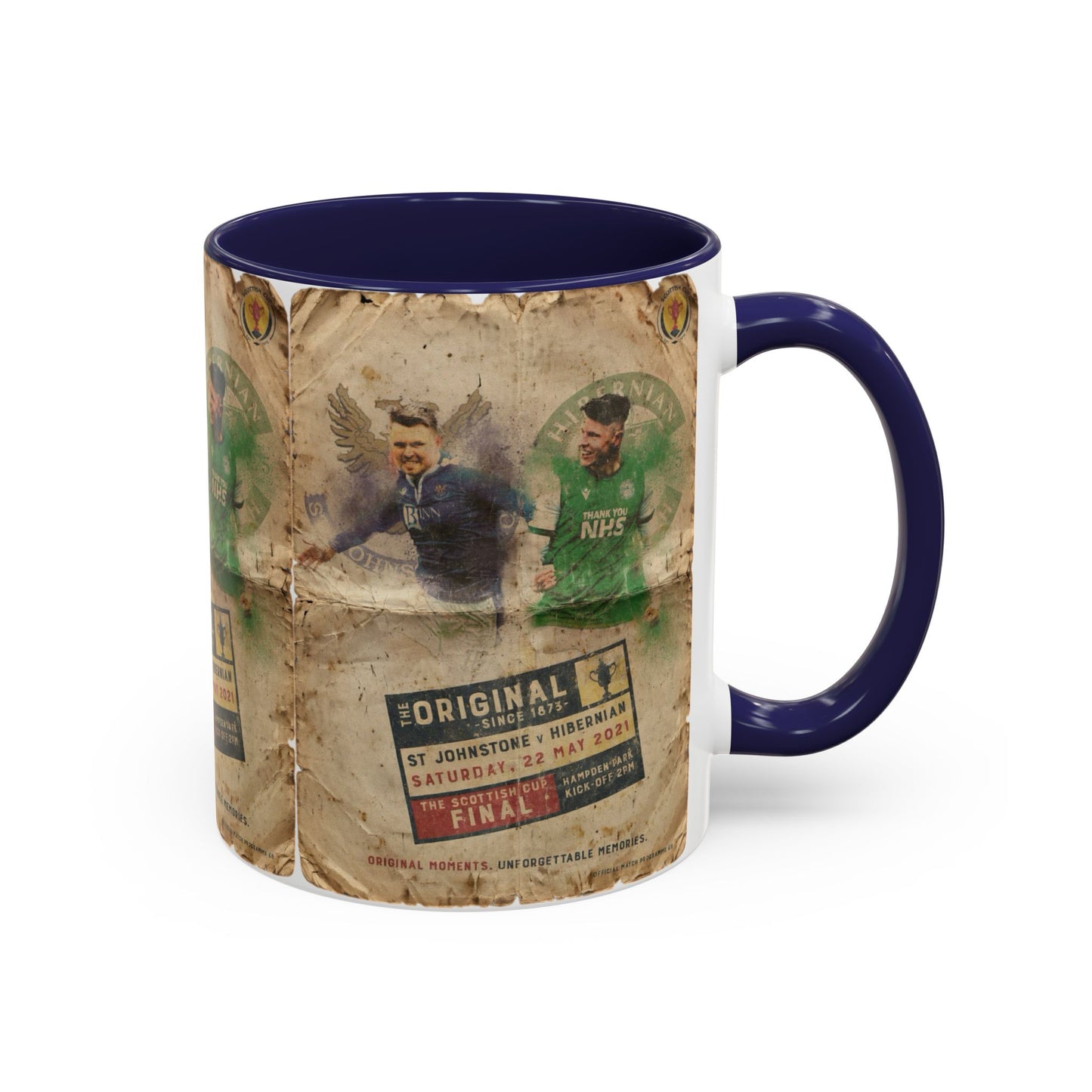 2021 Scottish challenge cup final St Johnstone Hibernian Programme Poster Accent Coffee Mug (11, 15oz)