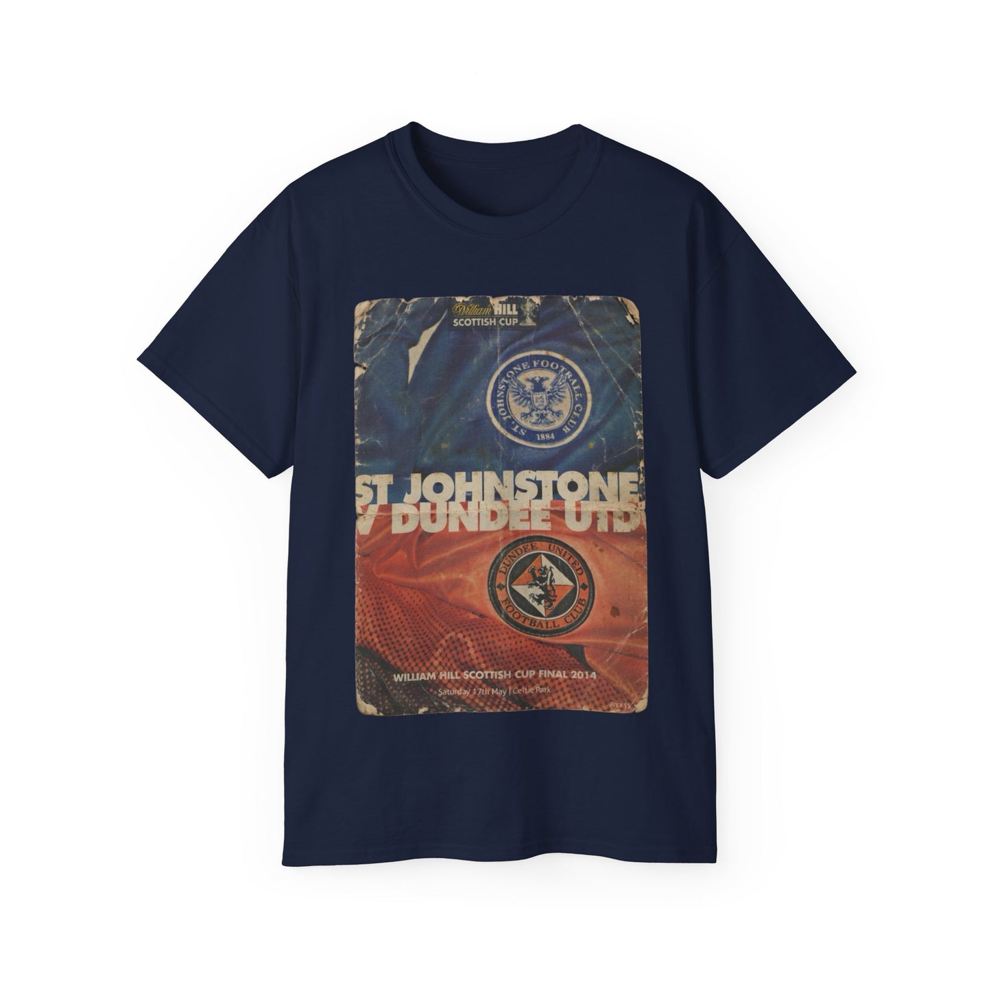 2014 Scottish Challenge Cup Final Dundee United St Johnstone Programme Poster Unisex Ultra Cotton Tee