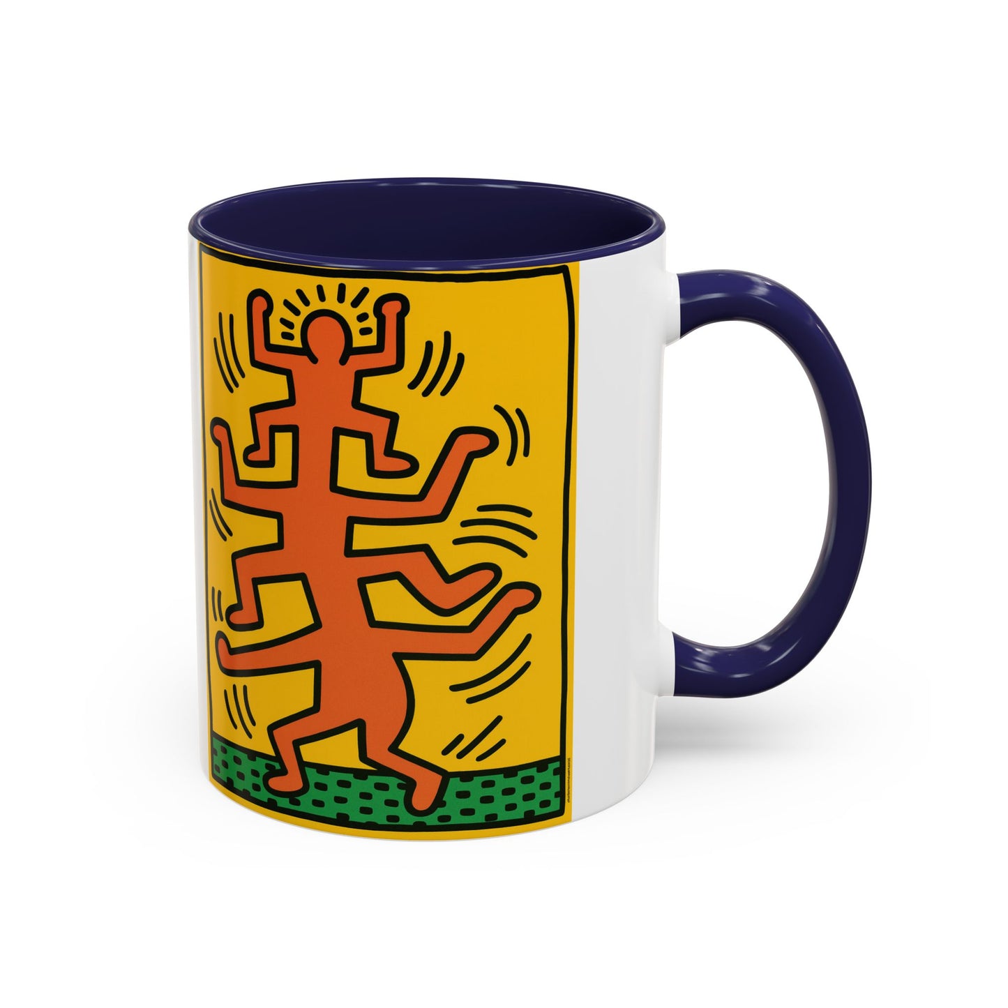 Keith Haring Plate No. 1 (from the Growing suite) Orange Mug