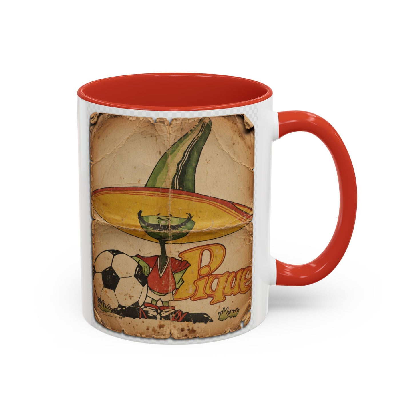 Mexico 86 Mascot Poster Pique Coffee Mug (11, 15oz)