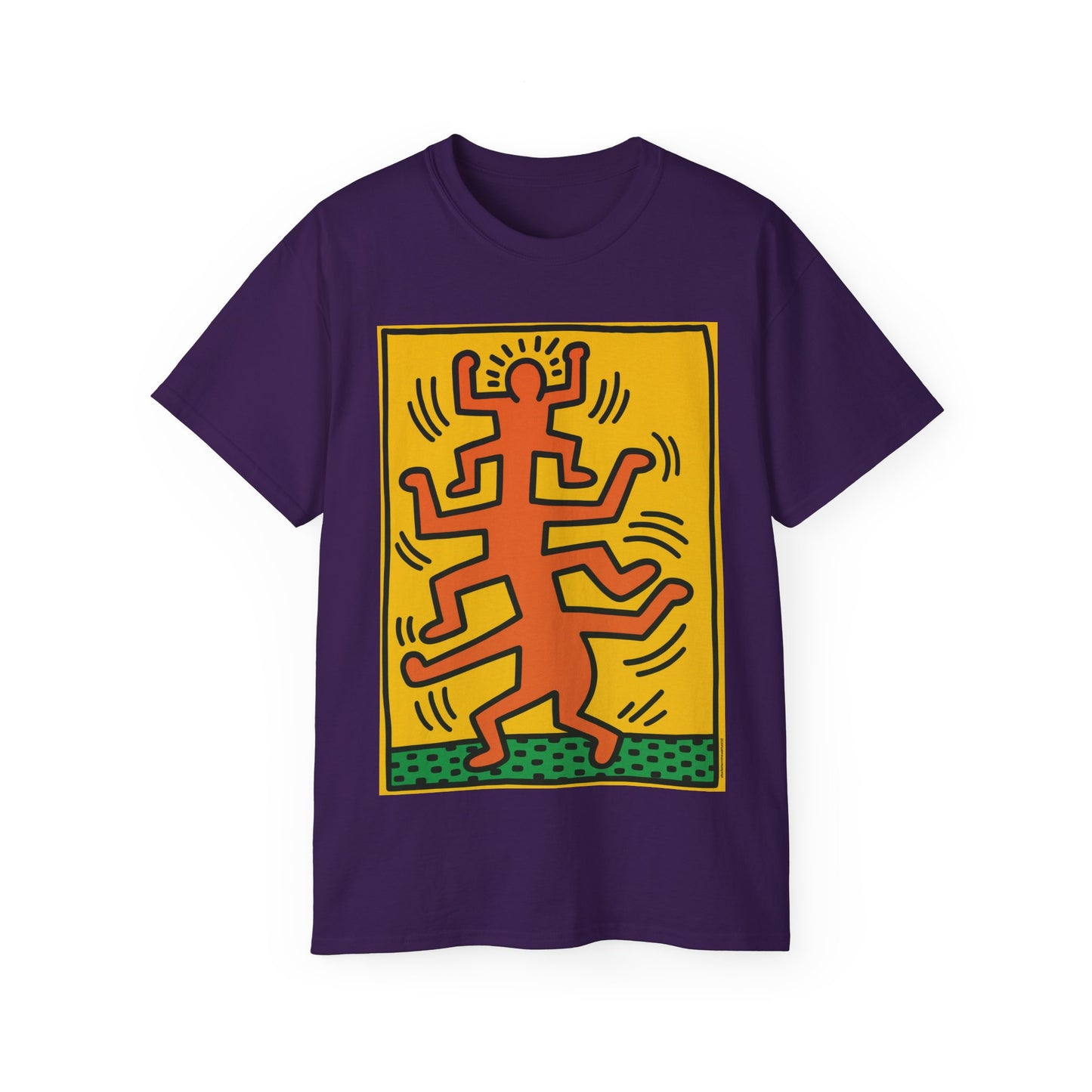 Keith Haring Plate No. 1 (from the Growing suite) Orange T-Shirt