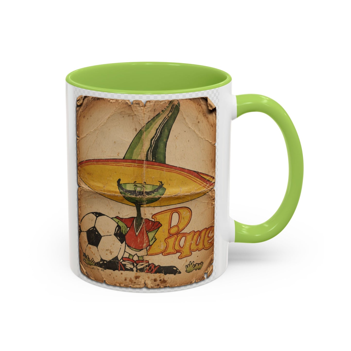 Mexico 86 Mascot Poster Pique Coffee Mug (11, 15oz)