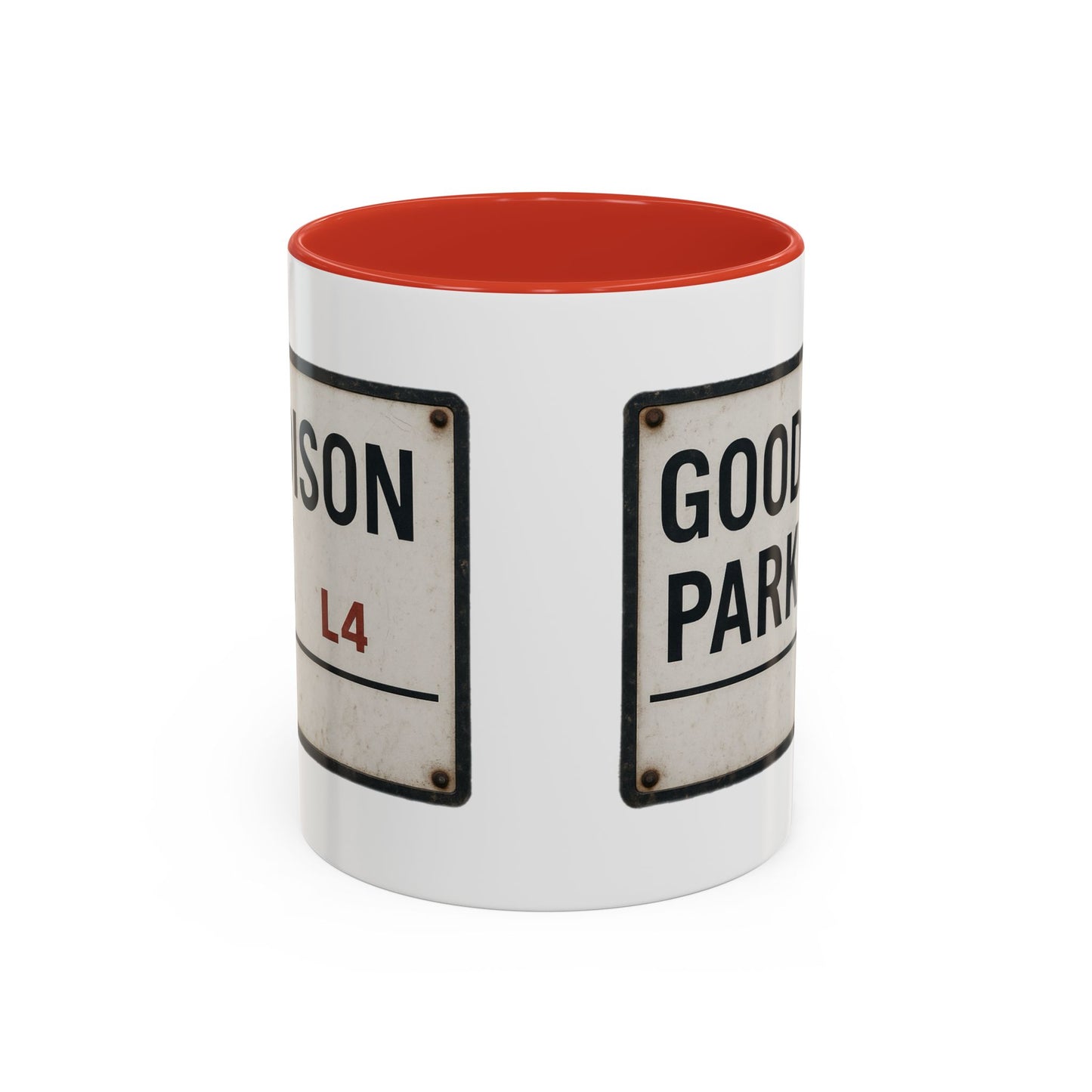 Goodison Park Everton Road Sign Mug