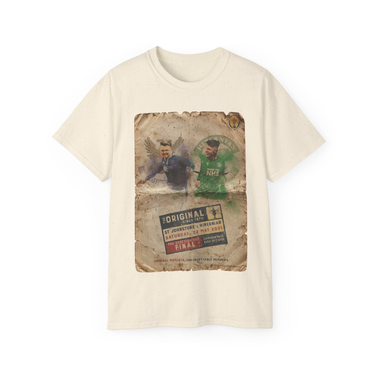 2021 Scottish challenge cup final St Johnstone Hibernian Programme Poster Unisex Ultra Cotton Tee