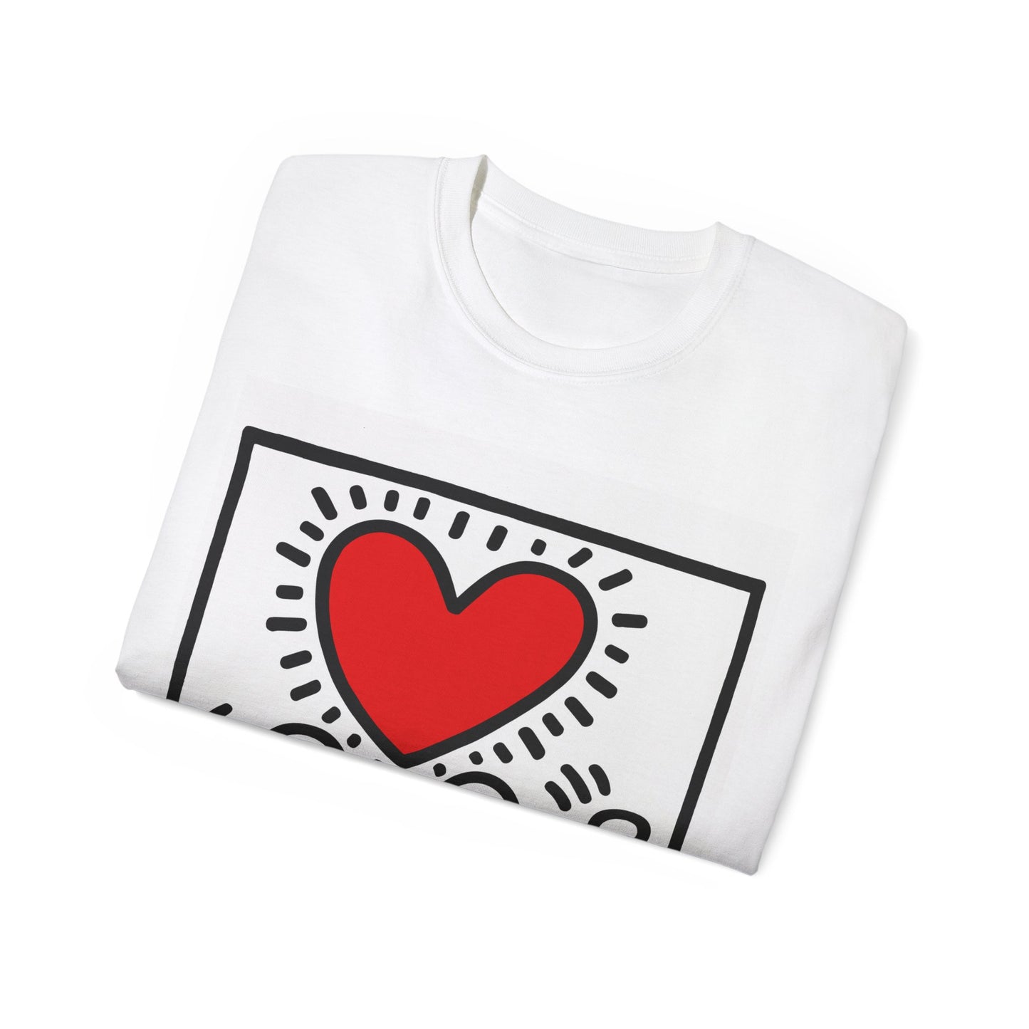 Keith Haring Heart Couple T-Shirt
