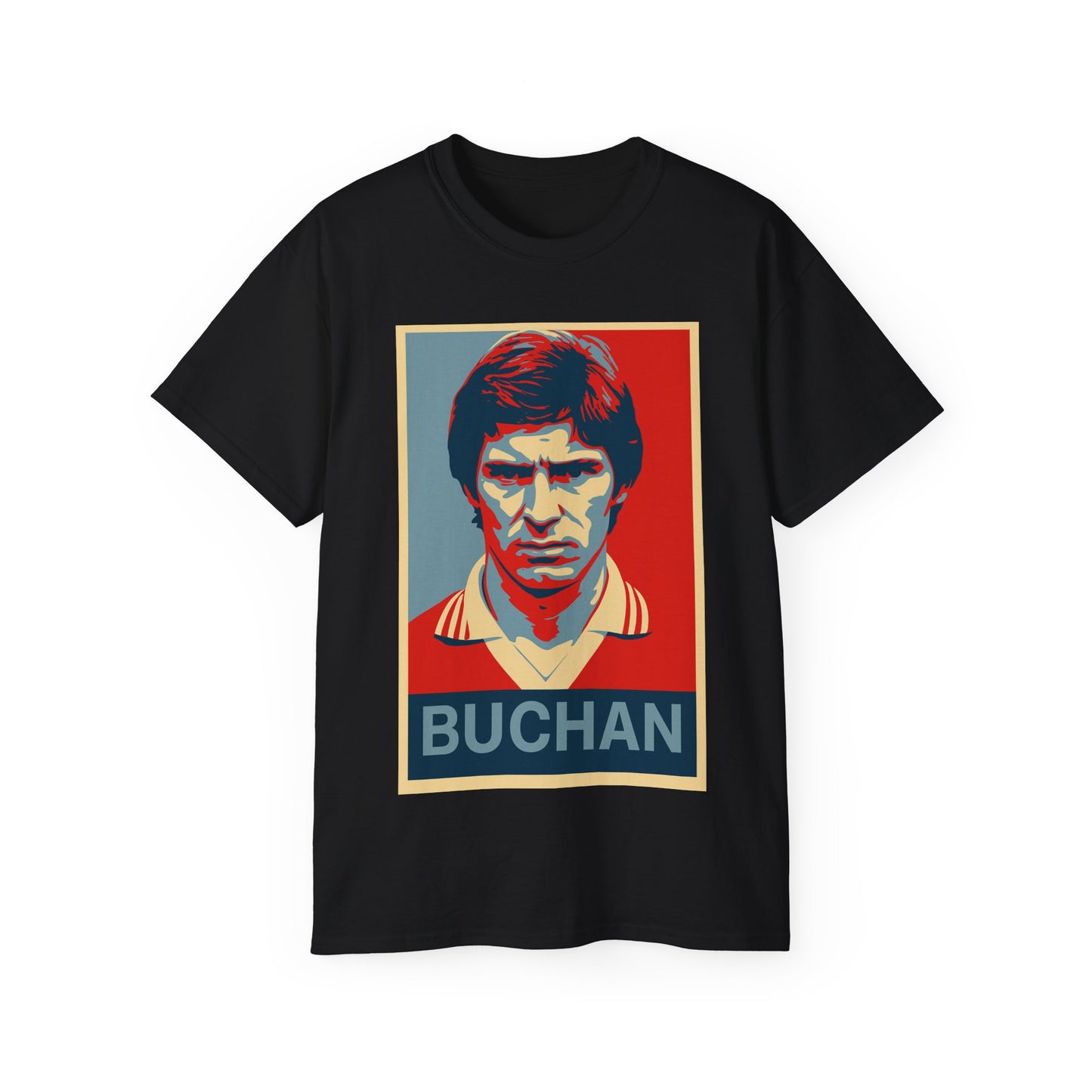 Martin Buchan Hope Poster T-Shirt - Manchester United