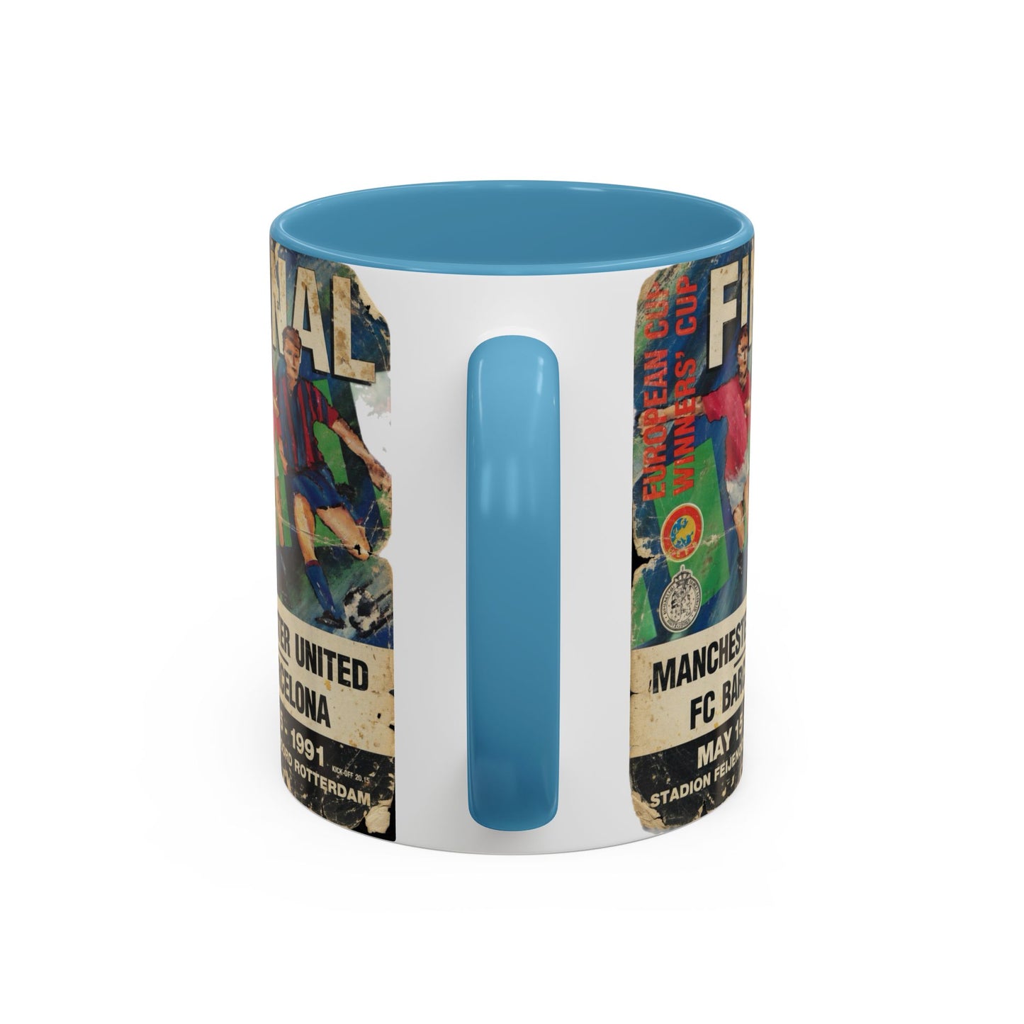 1991 European Cup Winners Cup Final Manchester United Barcelona Poster Accent Coffee Mug (11, 15oz)