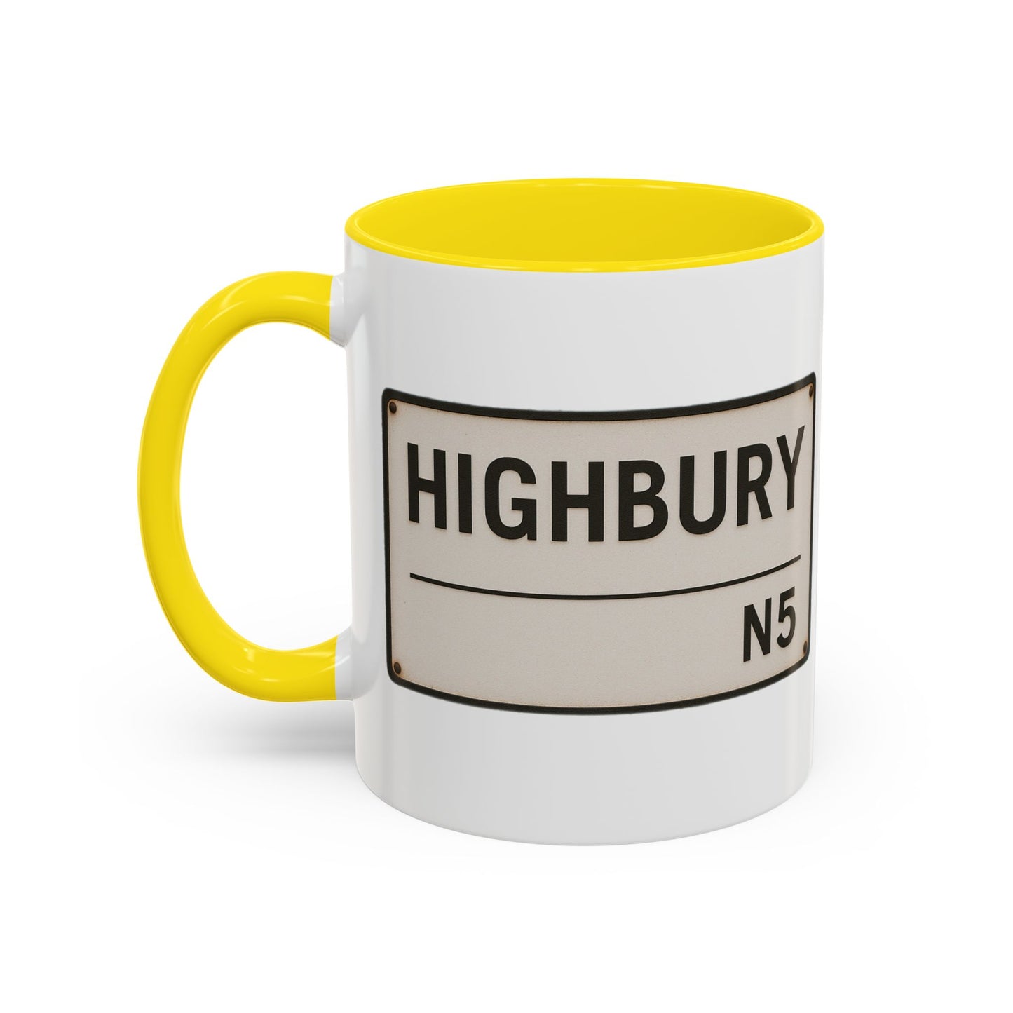 Highbury Arsenal Road Sign Mug