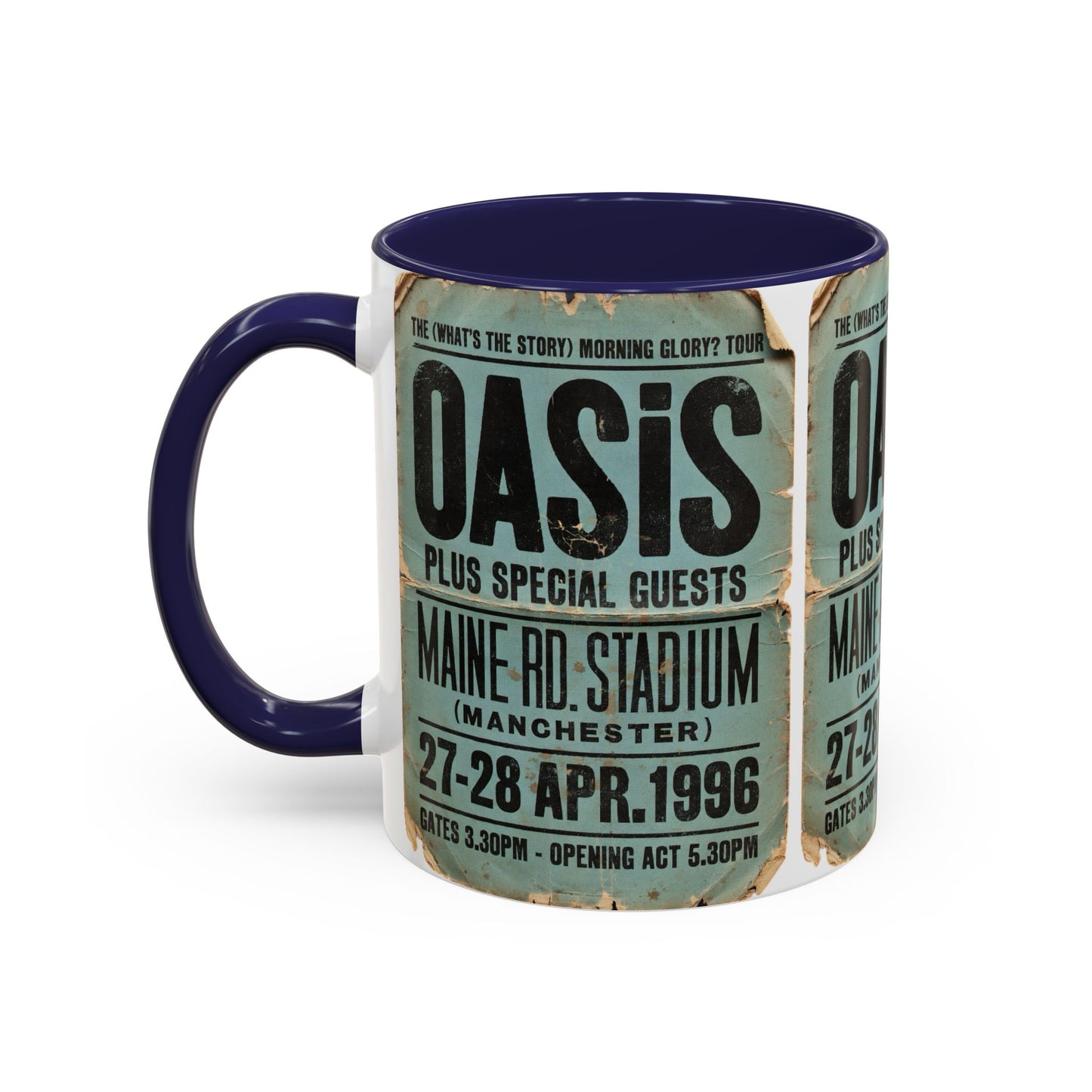 Oasis Maine Road 1996 Poster Coffee Mug (11, 15oz)