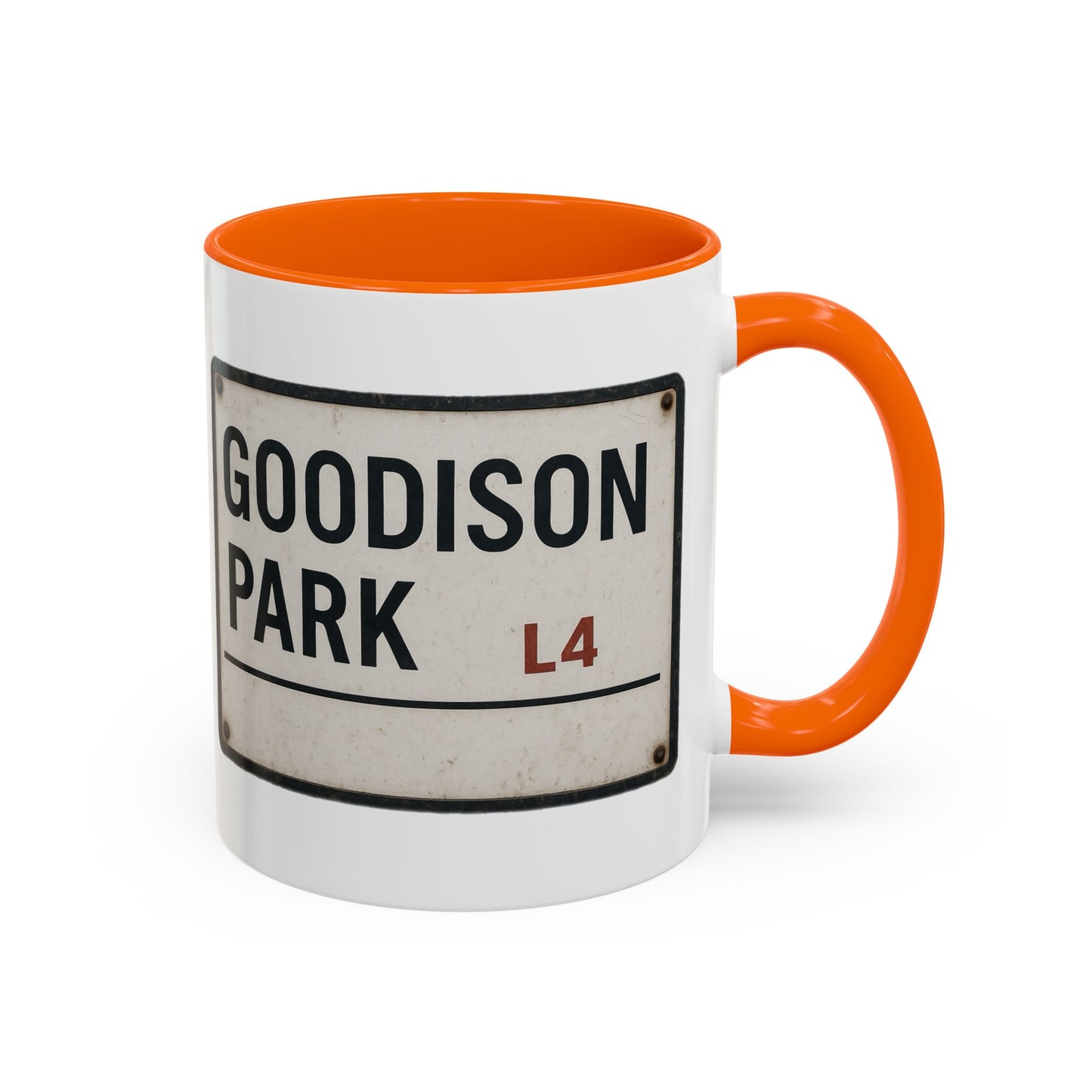 Goodison Park Everton Road Sign Mug