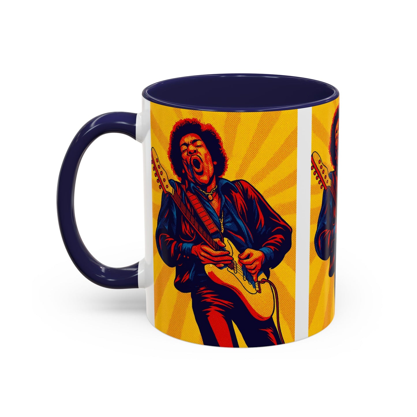 Jimi Hendrix Guitar Pop Art Mug