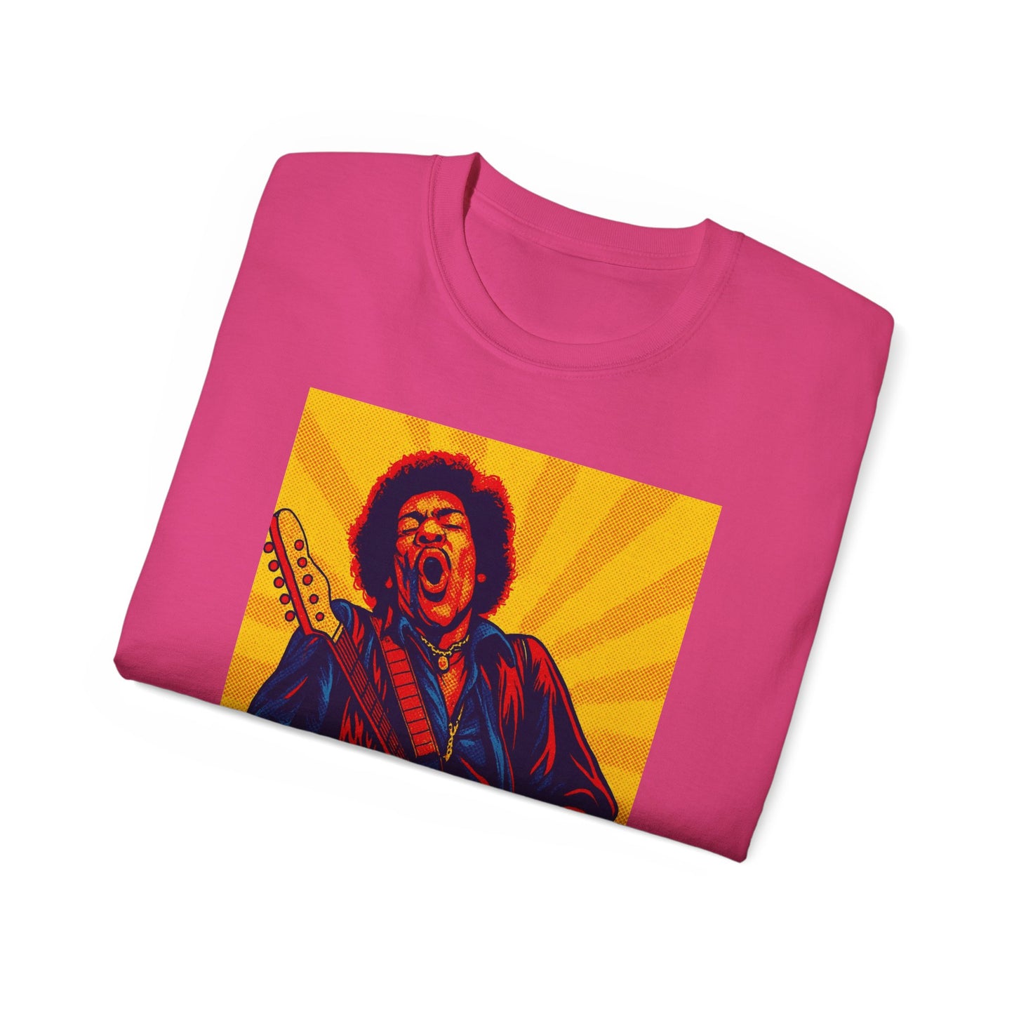 Jimi Hendrix Pop Art Guitar T-Shirt