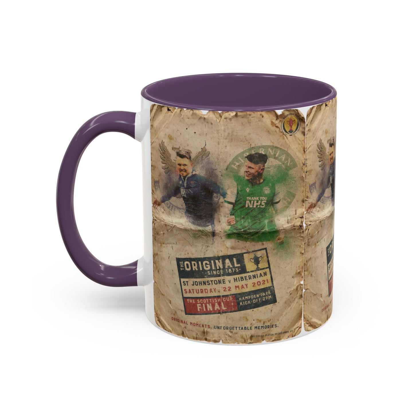 2021 Scottish challenge cup final St Johnstone Hibernian Programme Poster Accent Coffee Mug (11, 15oz)
