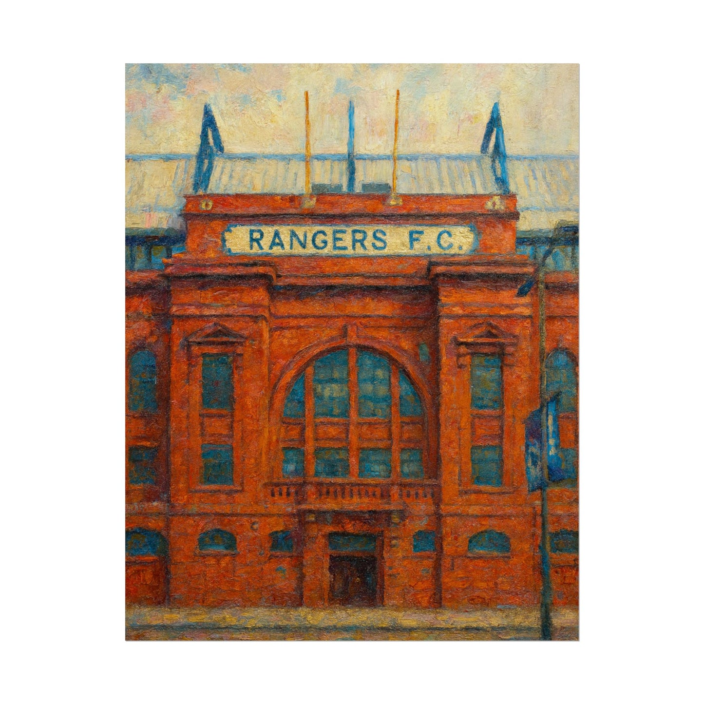 Ibrox Stadium Rangers FC Rolled Posters