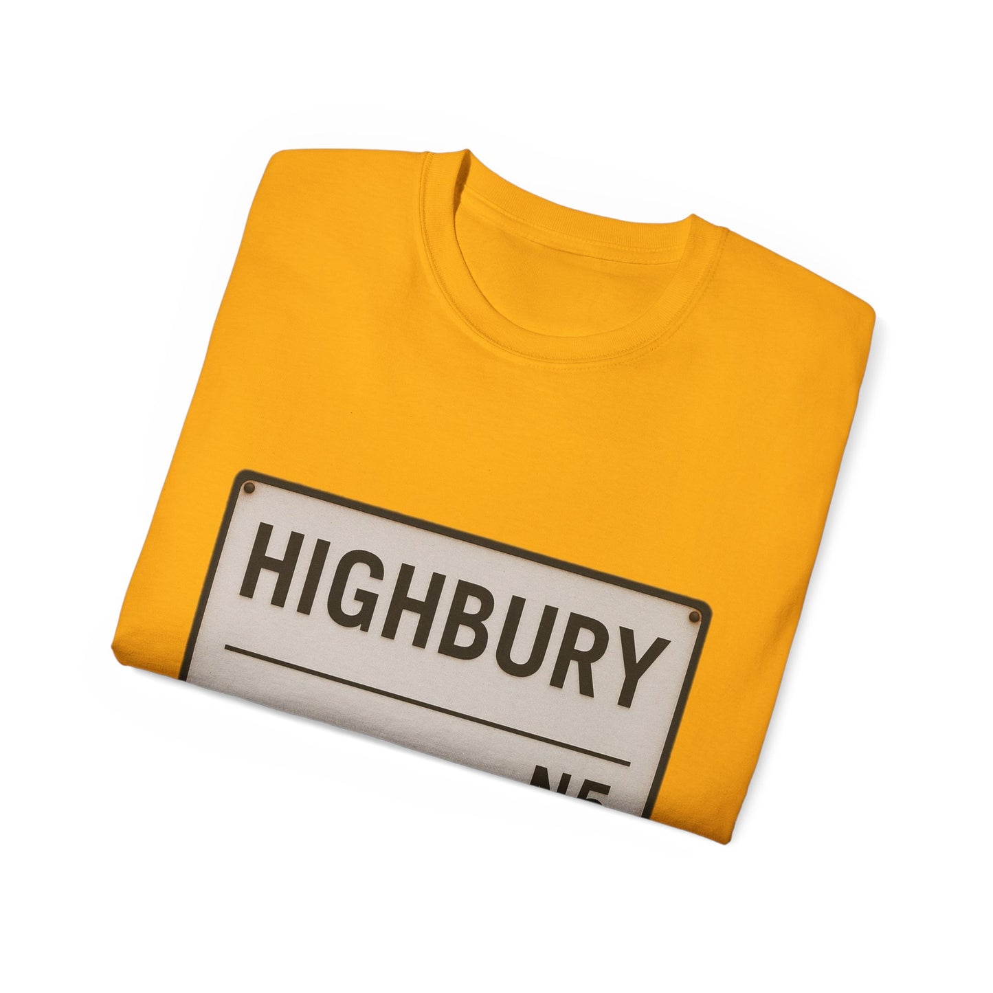 Highbury N5 Arsenal Road Sign T-Shirt