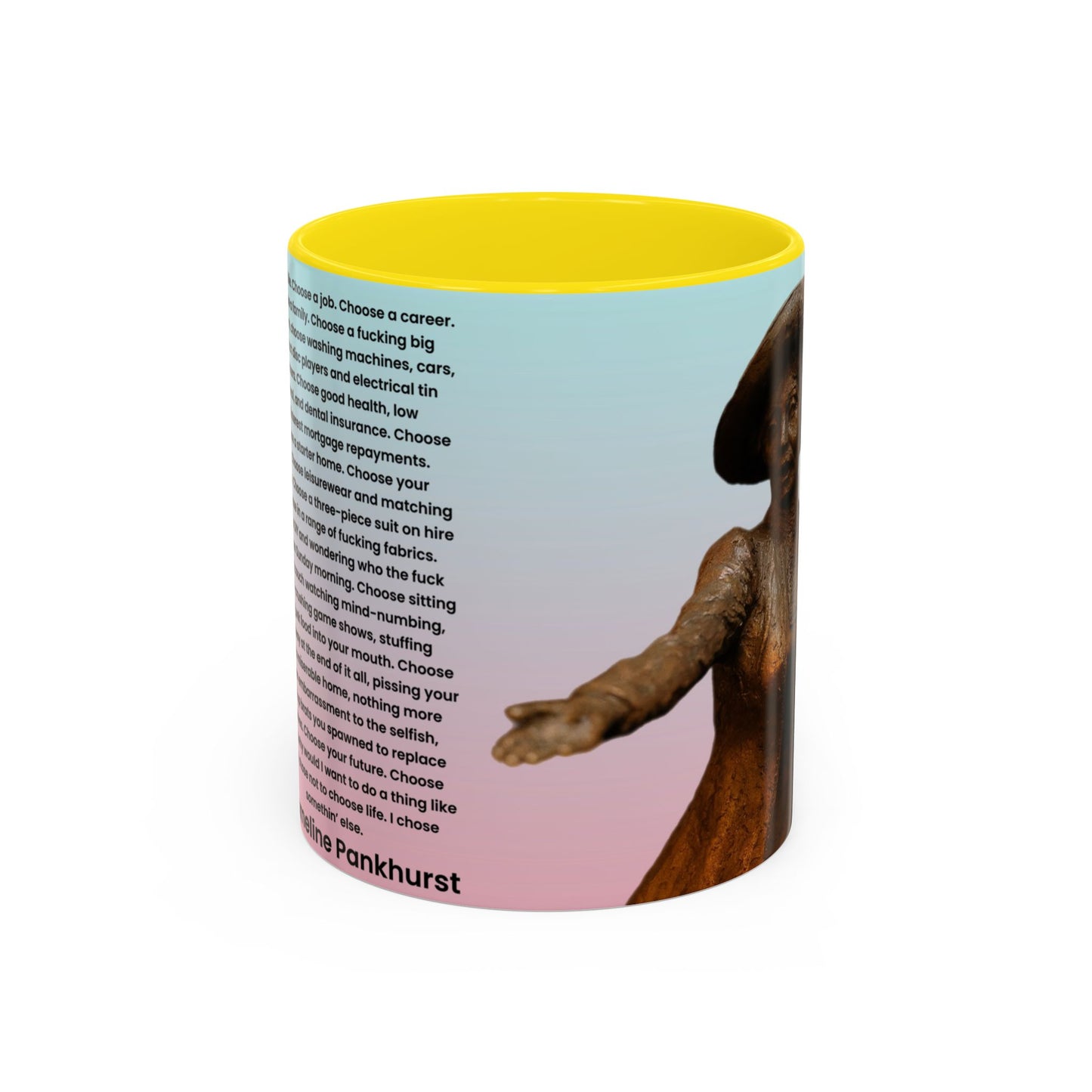 Emmeline Pankhurst Trainspotting Quite Mug