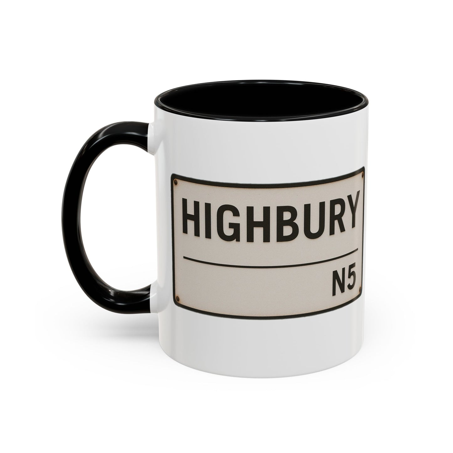 Highbury Arsenal Road Sign Mug