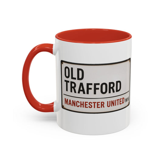 Manchester United Old Trafford Road Sign Mug