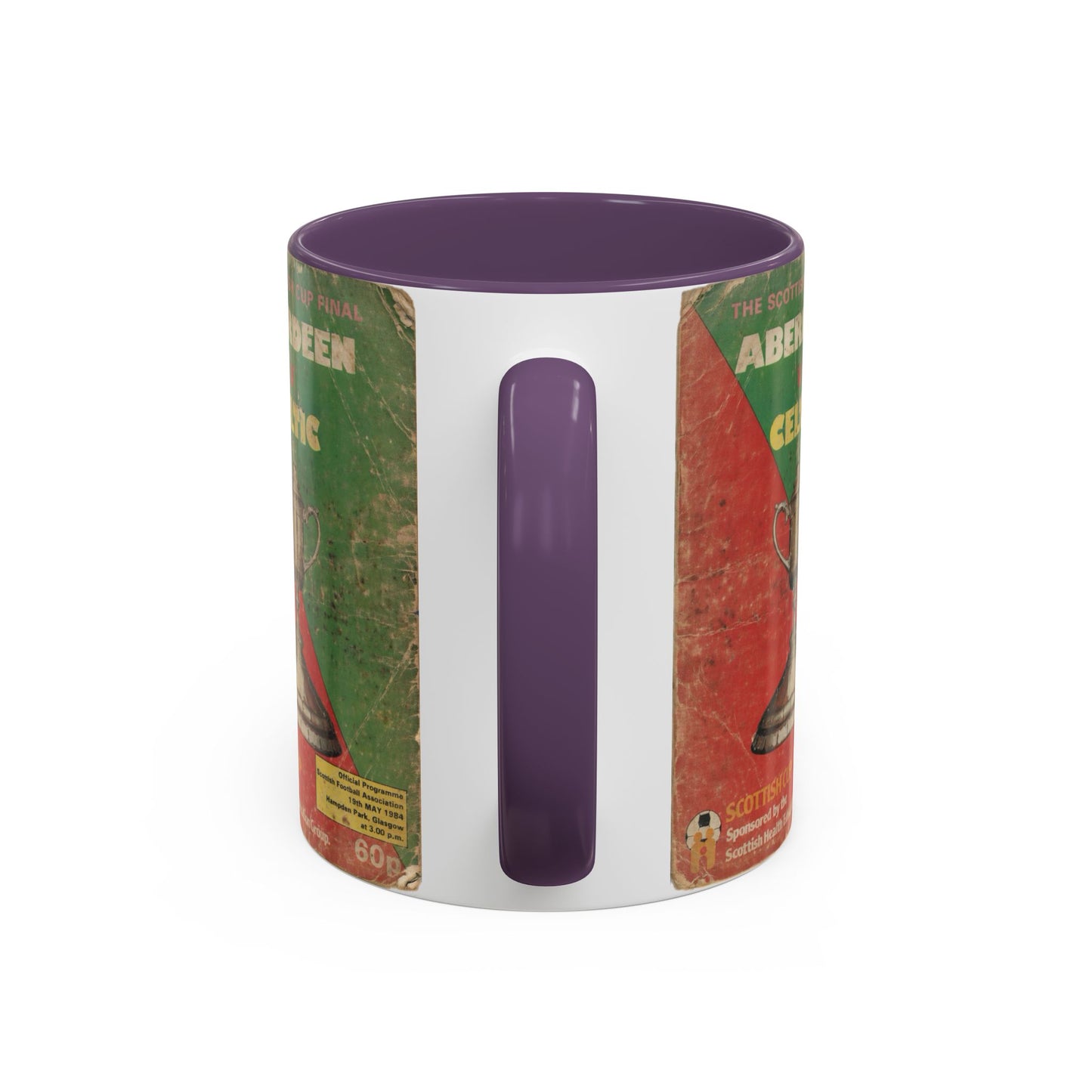 1984 Scottish Cup Final Aberdeen Celtic Programme Poster Accent Coffee Mug (11, 15oz)