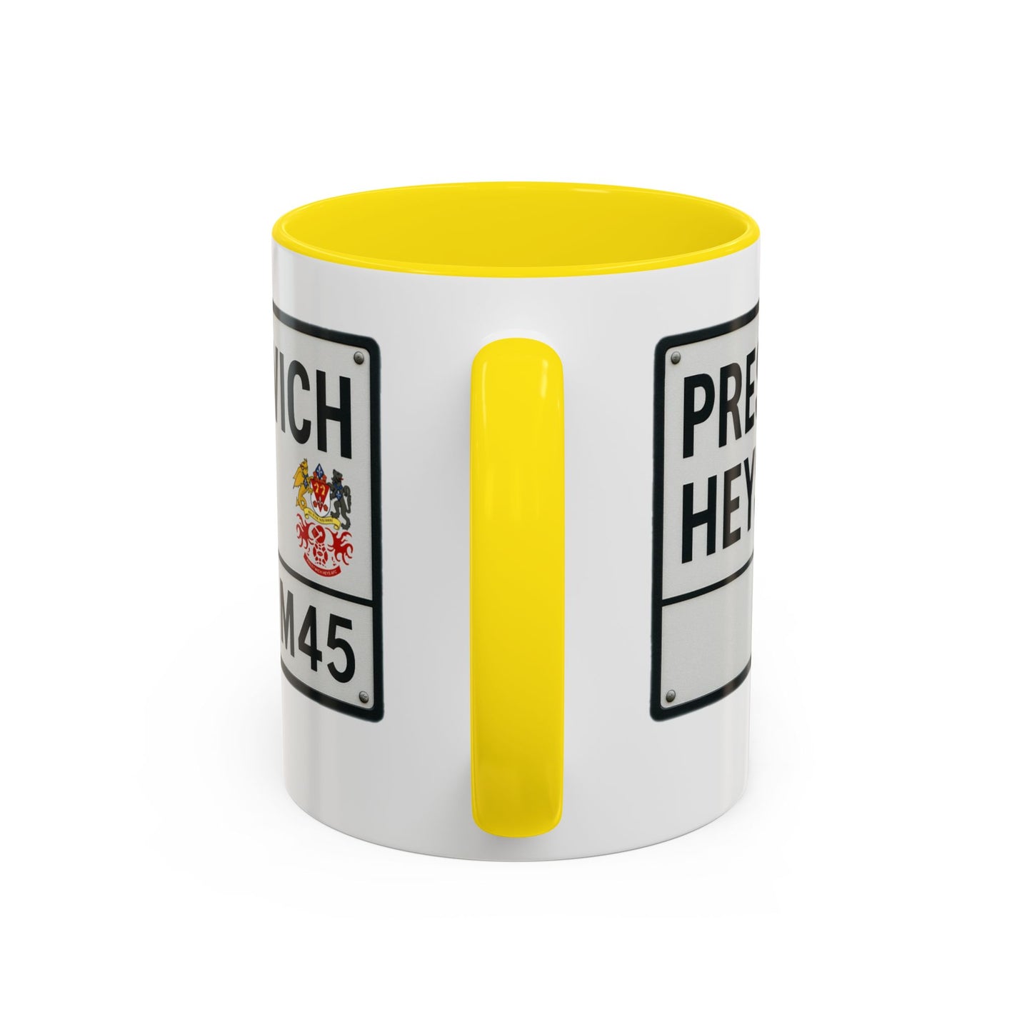 Prestwich Heys Road Sign Accent Coffee Mug (11, 15oz)