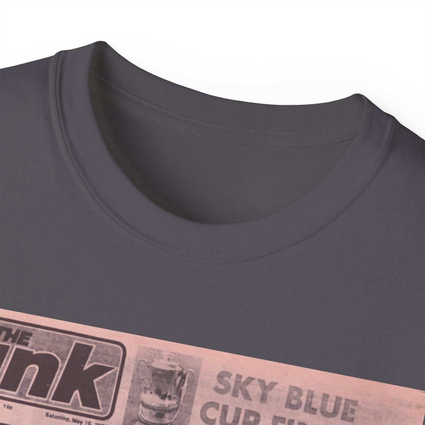 Coventry City Newspaper The Pink FA Cup Final 1987 Unisex Ultra Cotton Tee