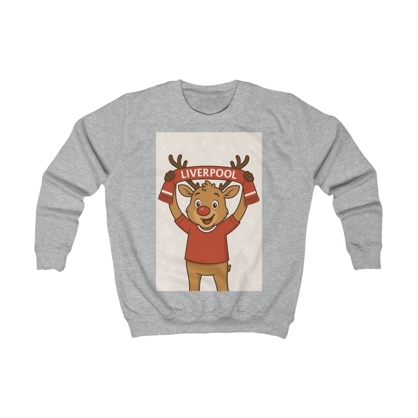 Kids Liverpool Reindeer Christmas Jumper