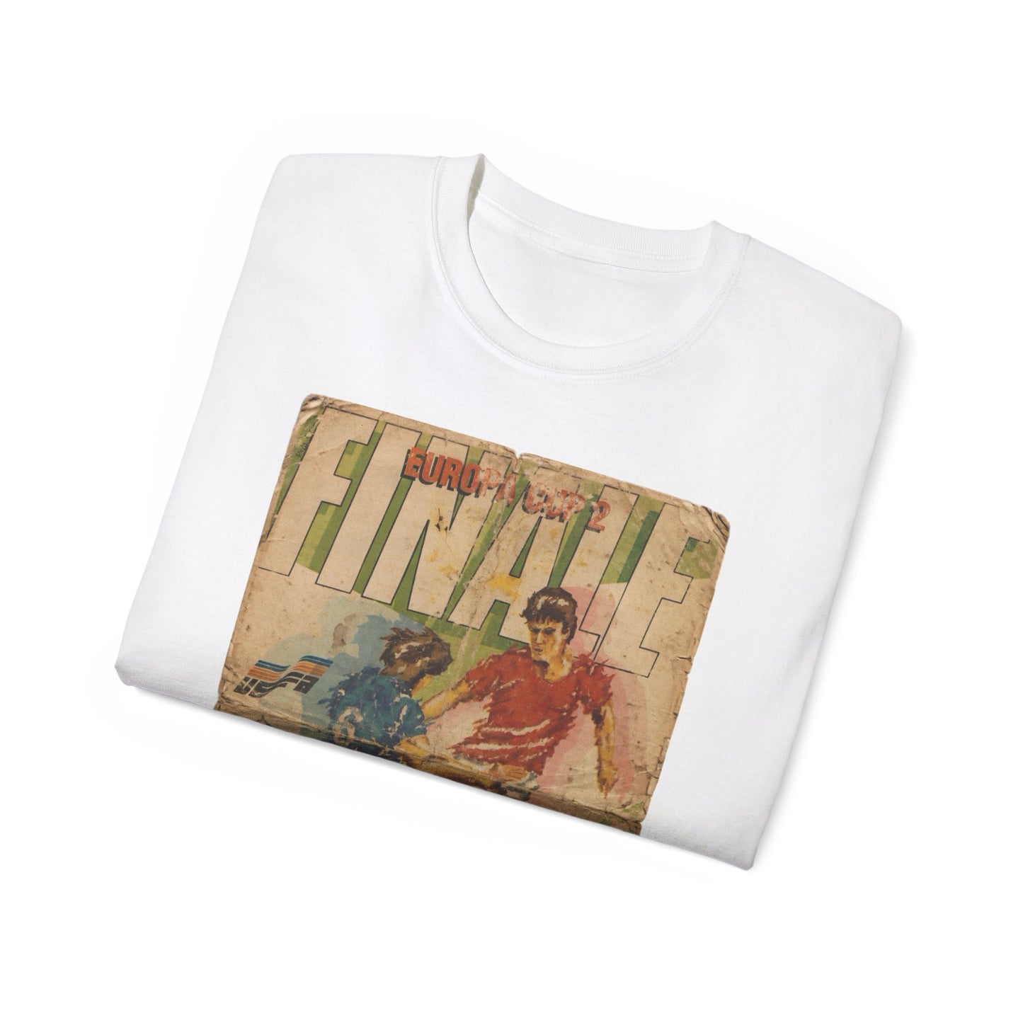 1985 European Cup Winners Cup Final Everton Rapid Vienna Poster Unisex Ultra Cotton Tee