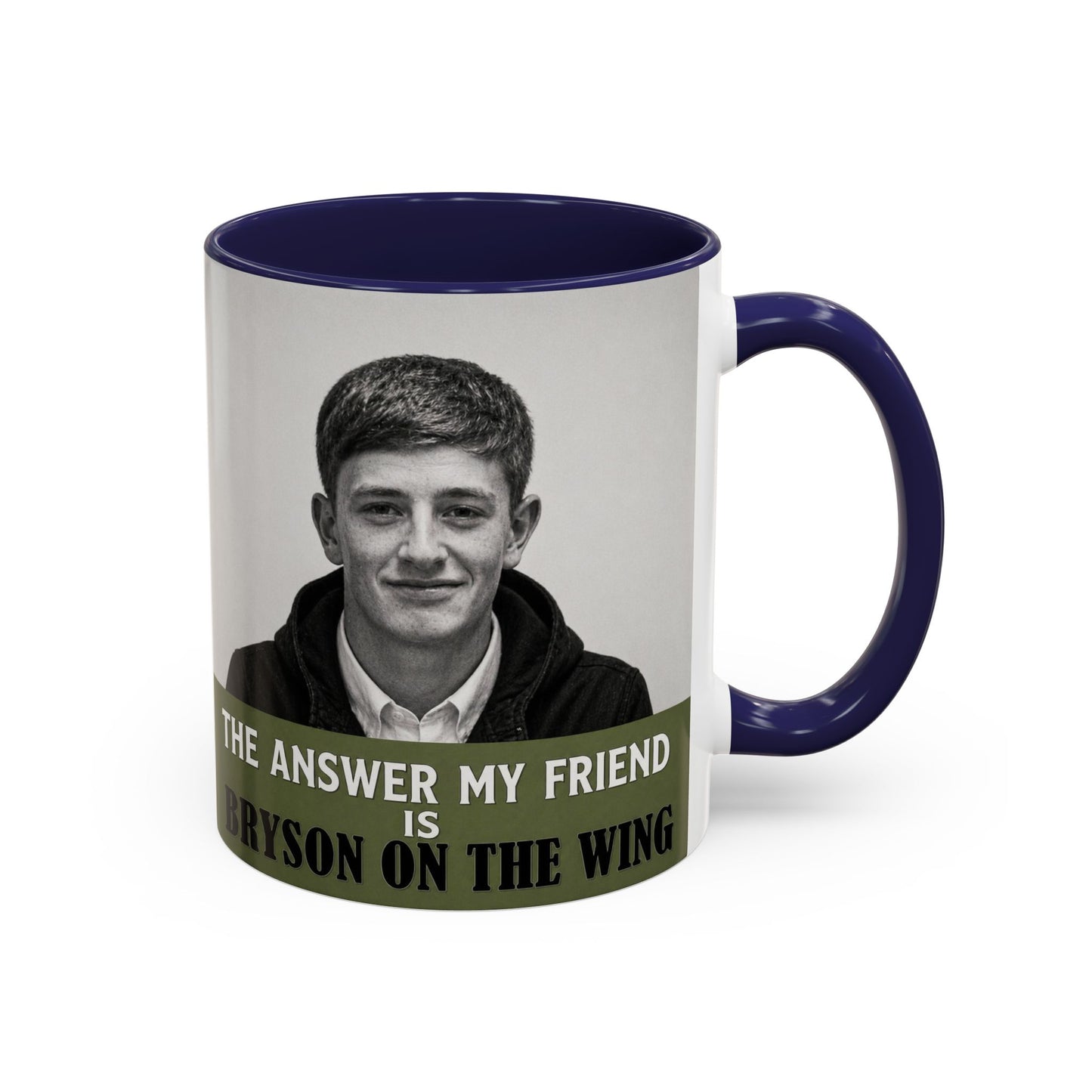 Bryson Appleton The Answer My Friend - Prestwich Heys Accent Coffee Mug (11, 15oz)