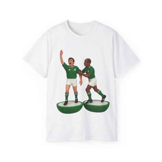 Ray Houghton And Terry Phelan Subbuteo T-Shirt - Ireland