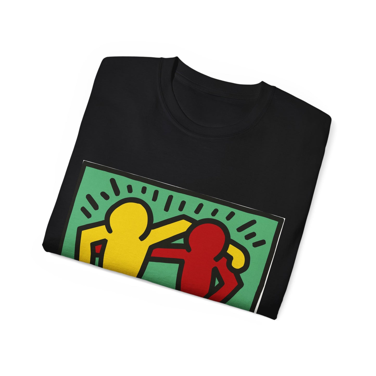 Keith Haring Pop Shop Red and Yellow T-Shirt