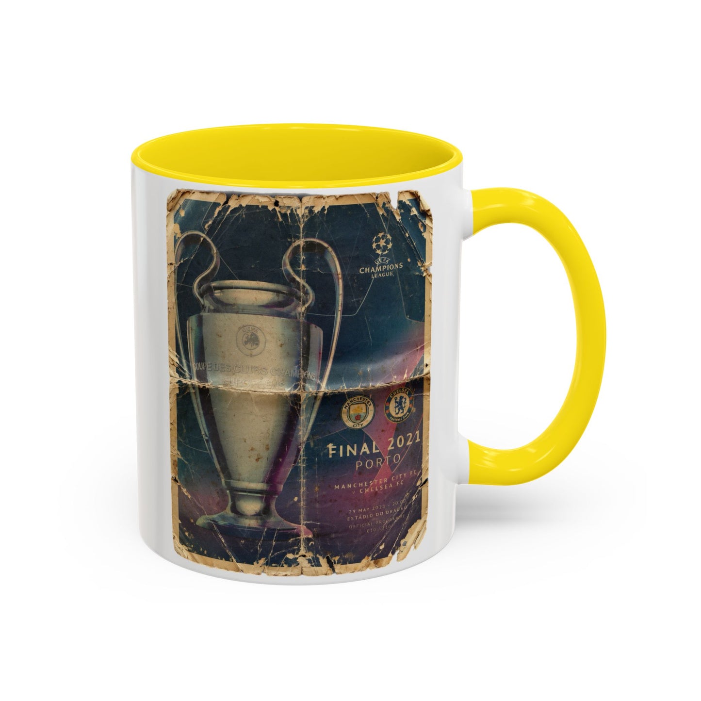 2021 UCL Final Chelsea Manchester City Poster Accent Coffee Mug (11, 15oz)