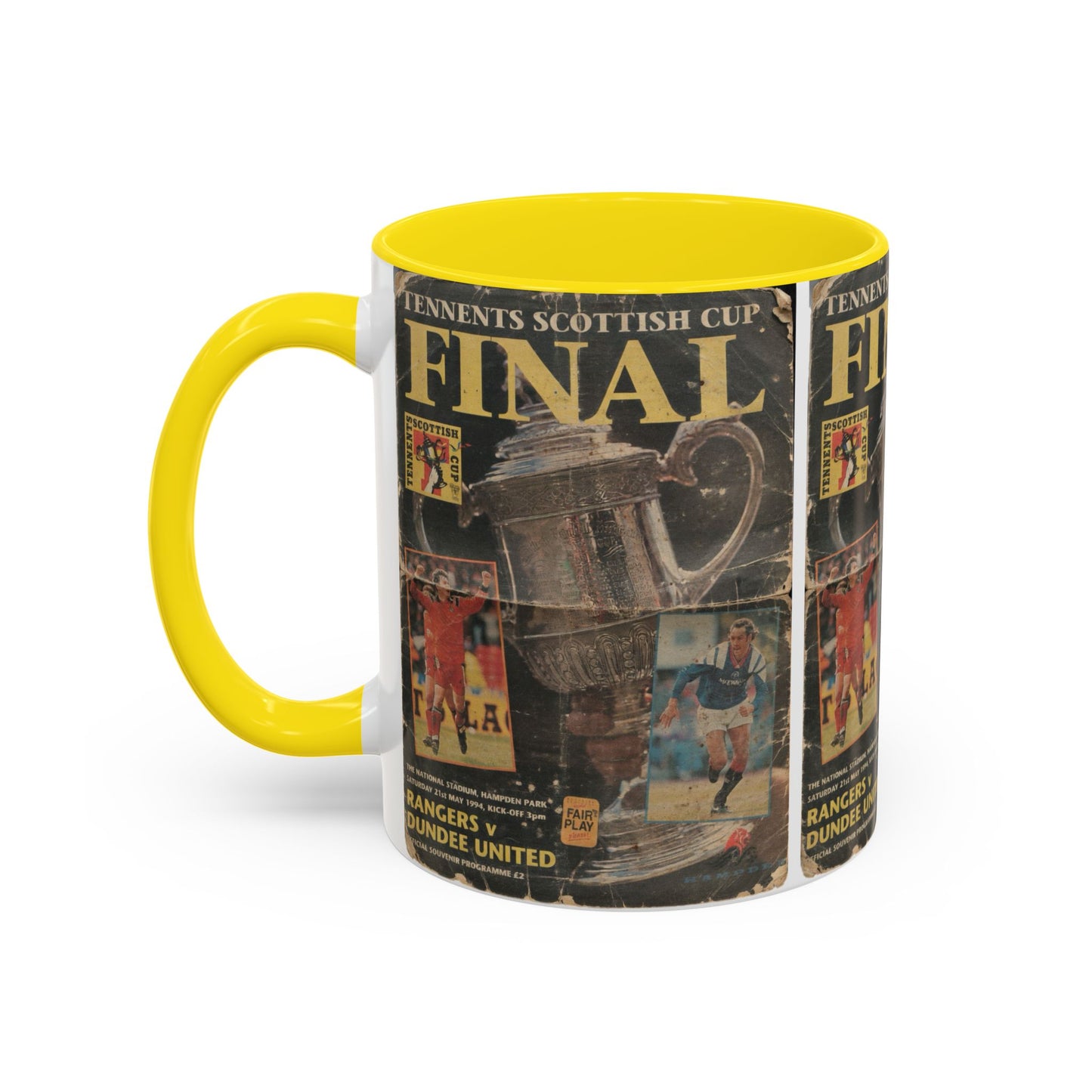 1994 Scottish Challenge Cup Final Dundee United Rangers Programme Poster Accent Coffee Mug (11, 15oz)