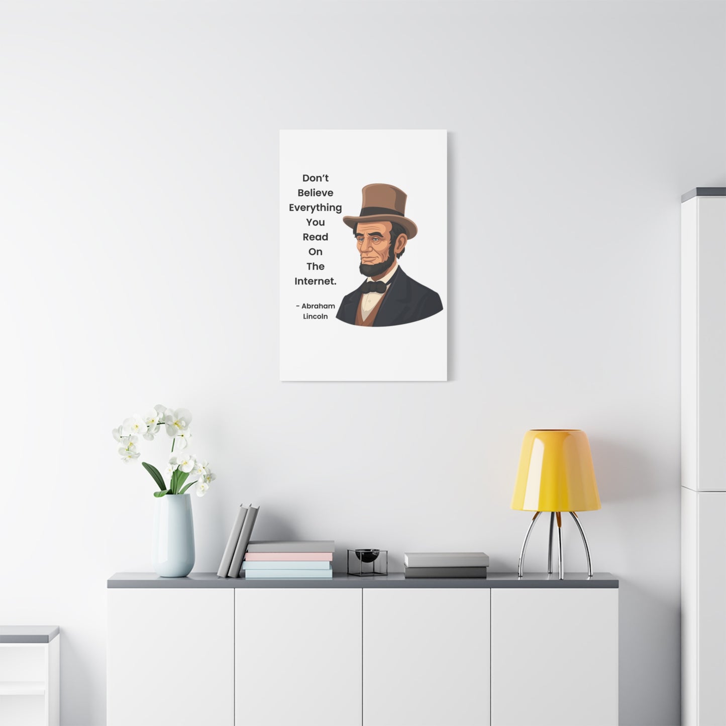 Abraham Lincoln Funny Internet Quote Canvas