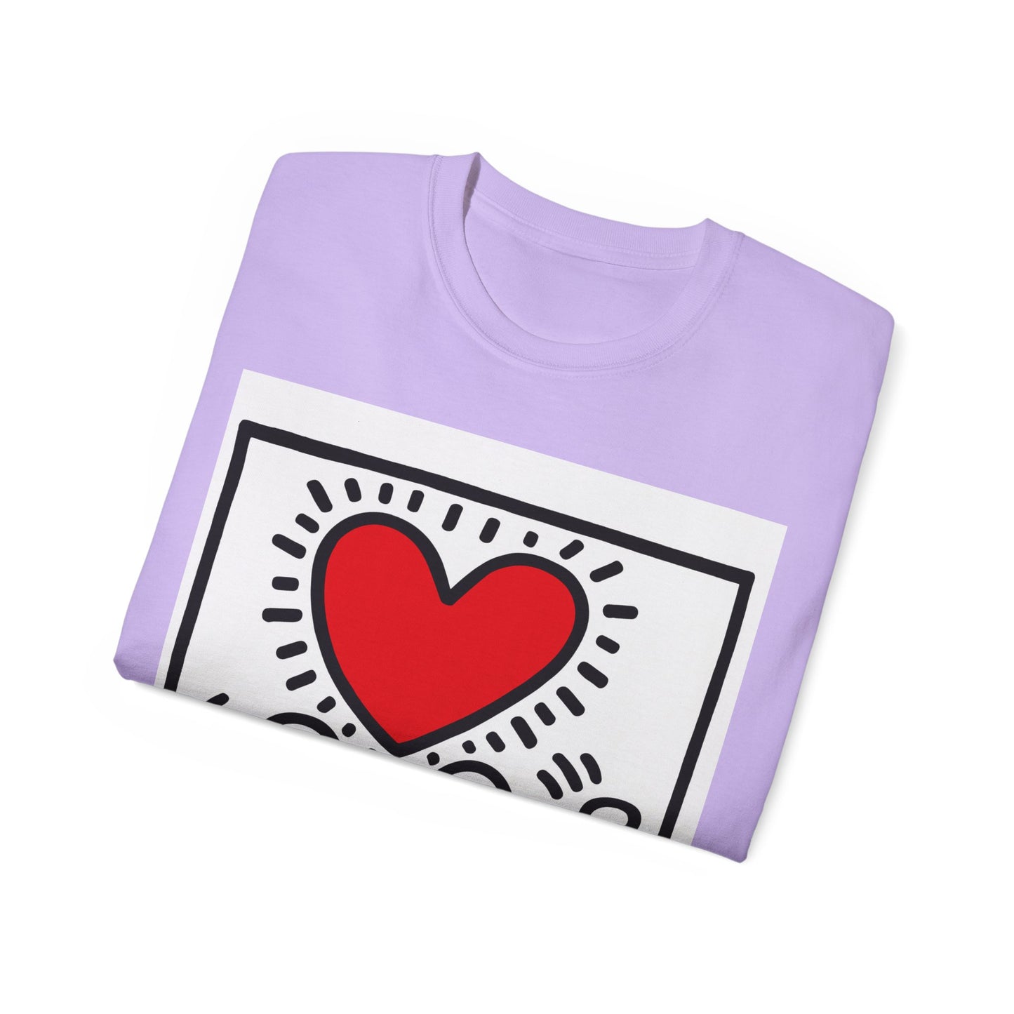 Keith Haring Heart Couple T-Shirt