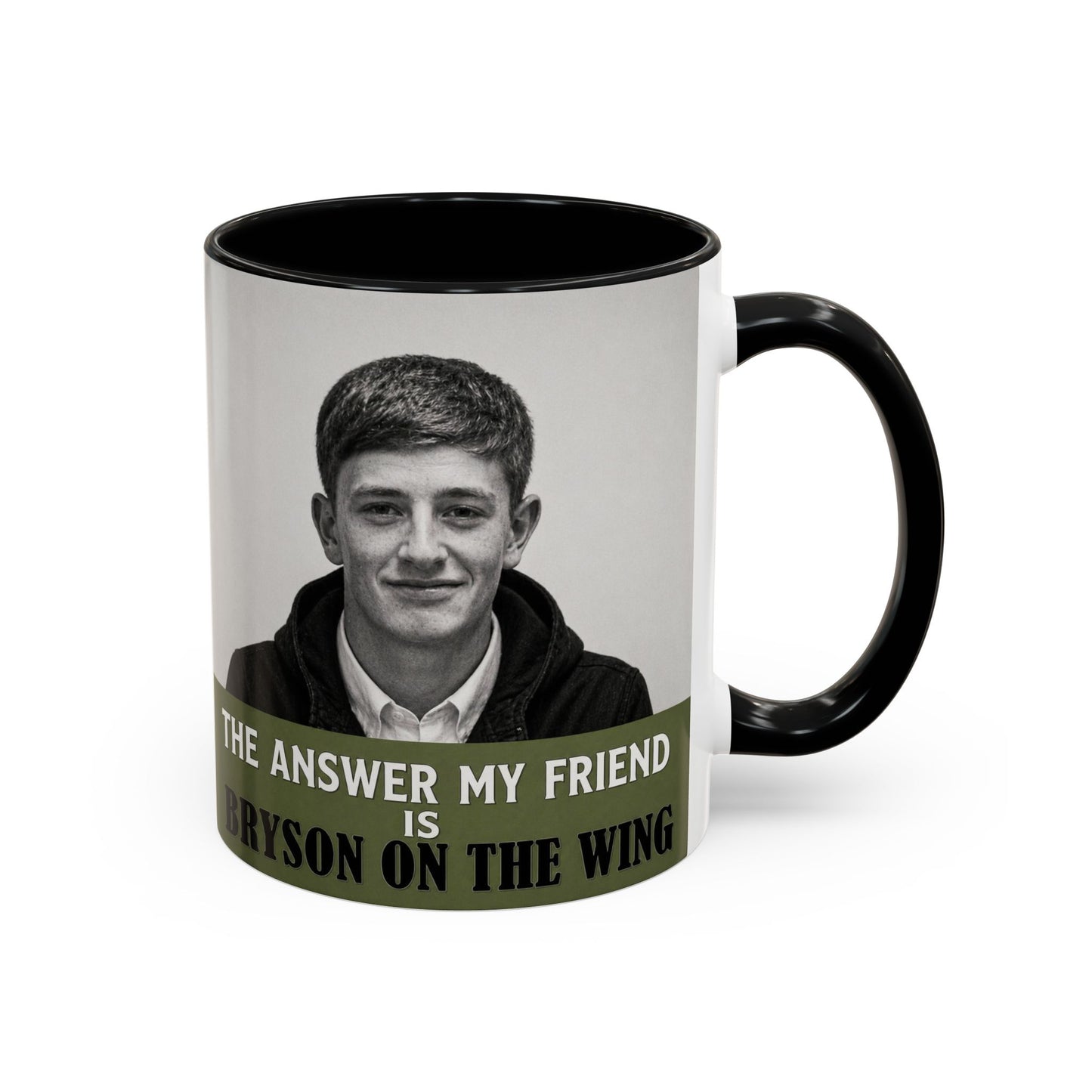Bryson Appleton The Answer My Friend - Prestwich Heys Accent Coffee Mug (11, 15oz)