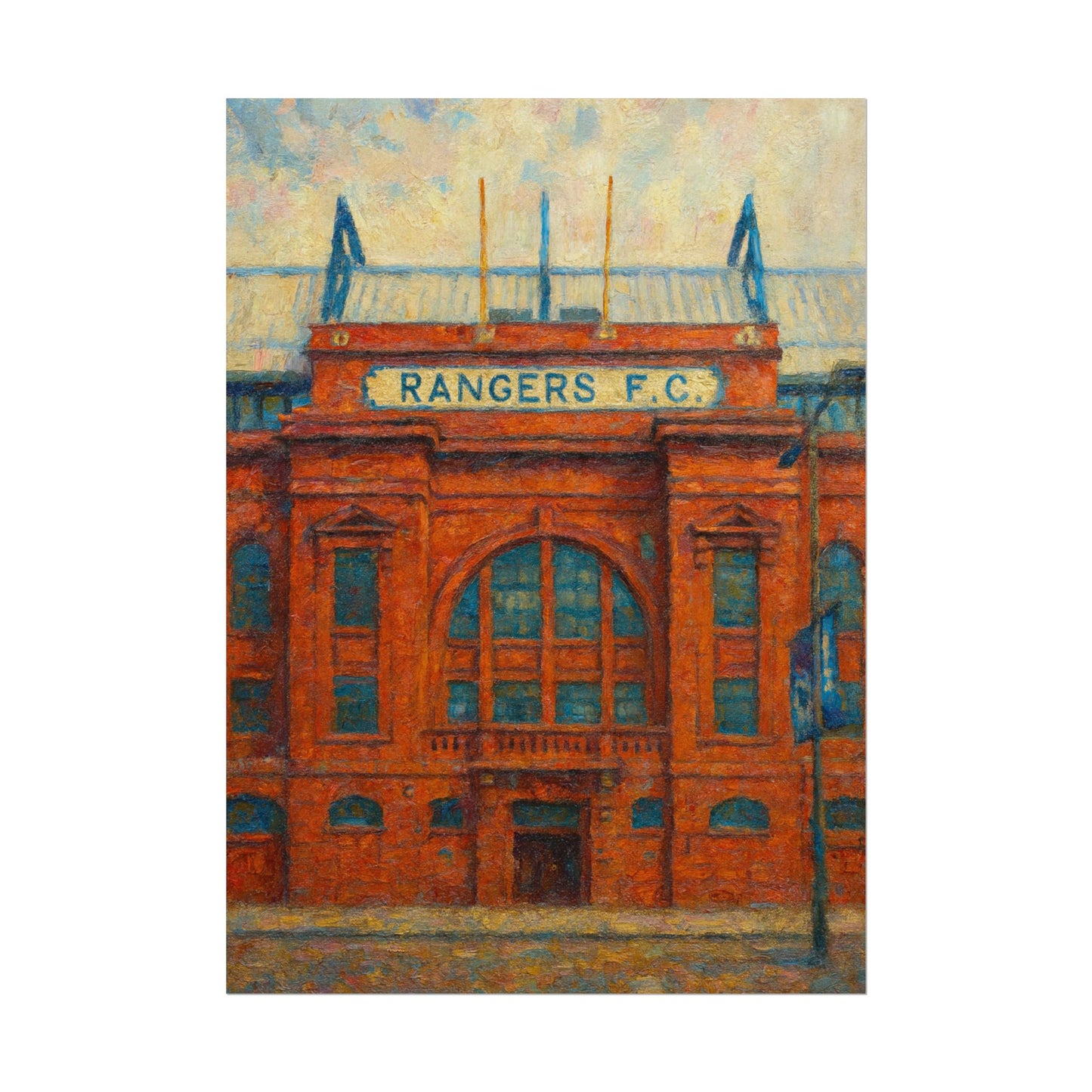 Ibrox Stadium Rangers FC Rolled Posters