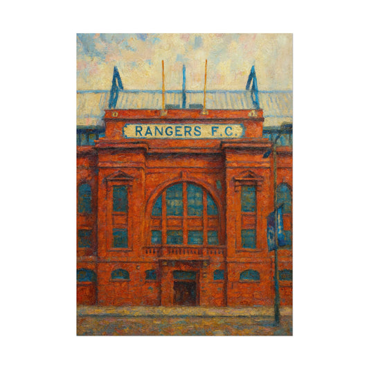 Ibrox Stadium Rangers FC Rolled Posters