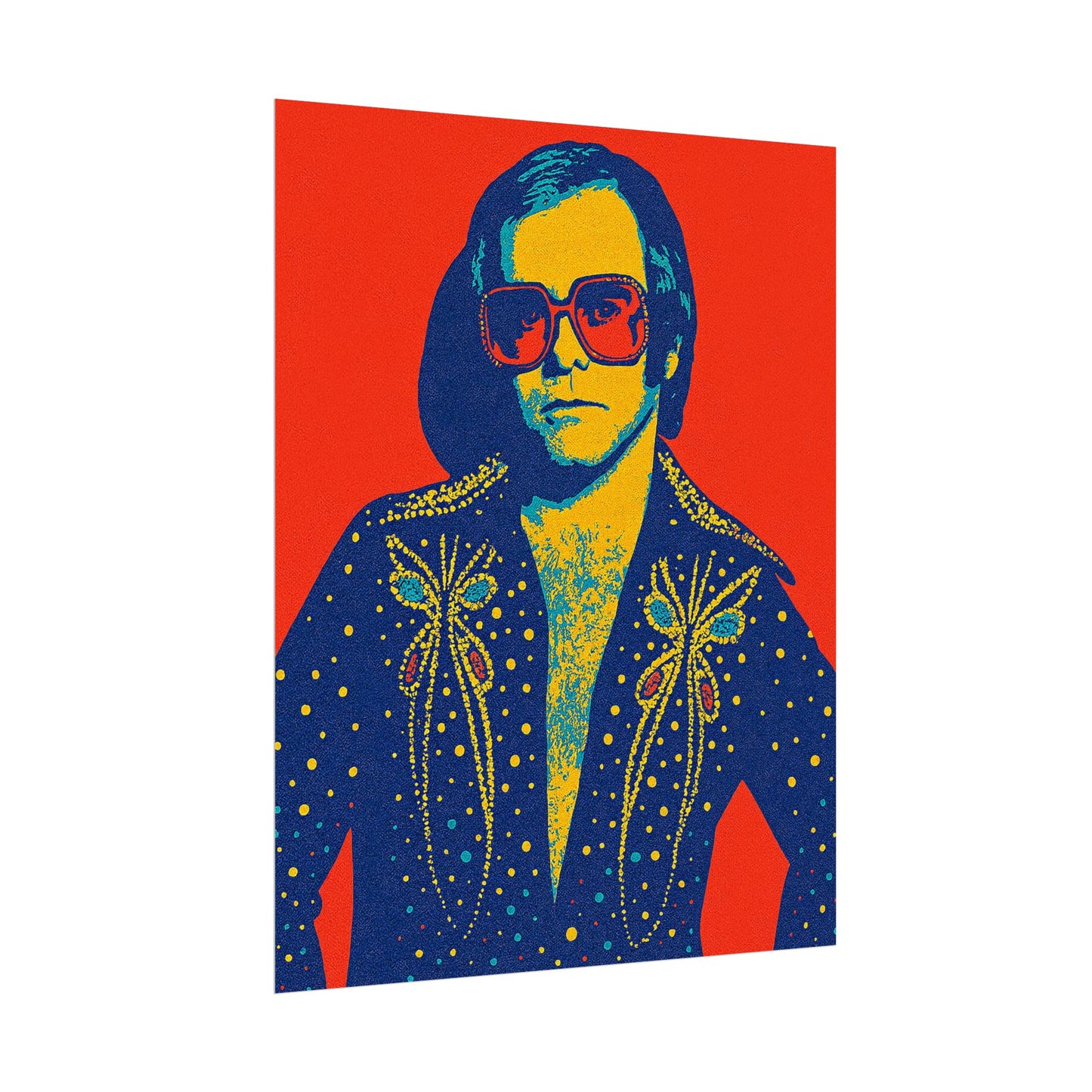 E. John Pop Art Poster