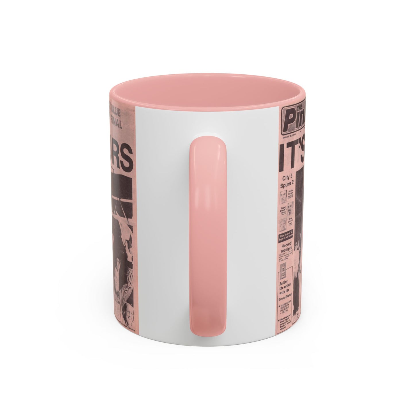 Coventry City Newspaper The Pink FA Cup Final 1987 Accent Coffee Mug (11, 15oz)