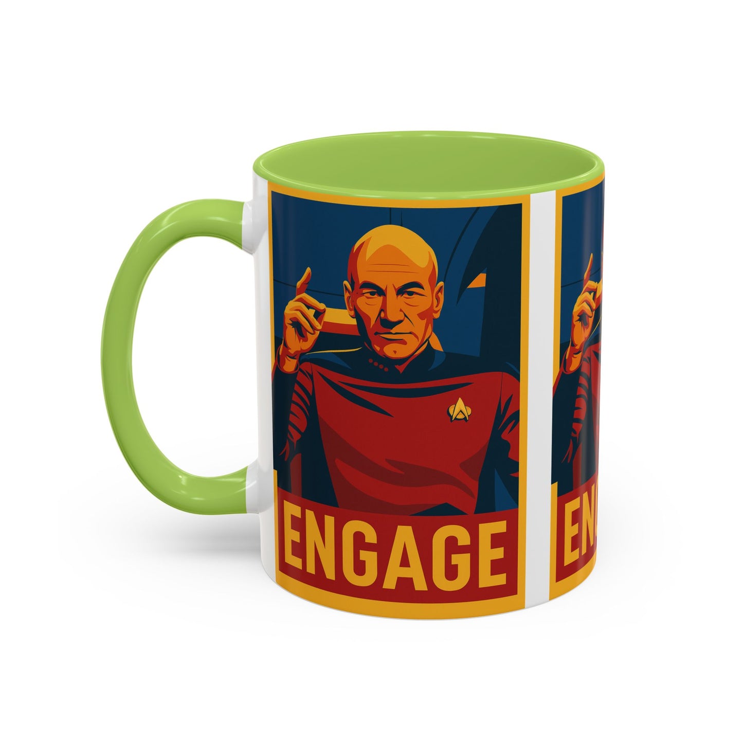 Captain Picard Engage Mug