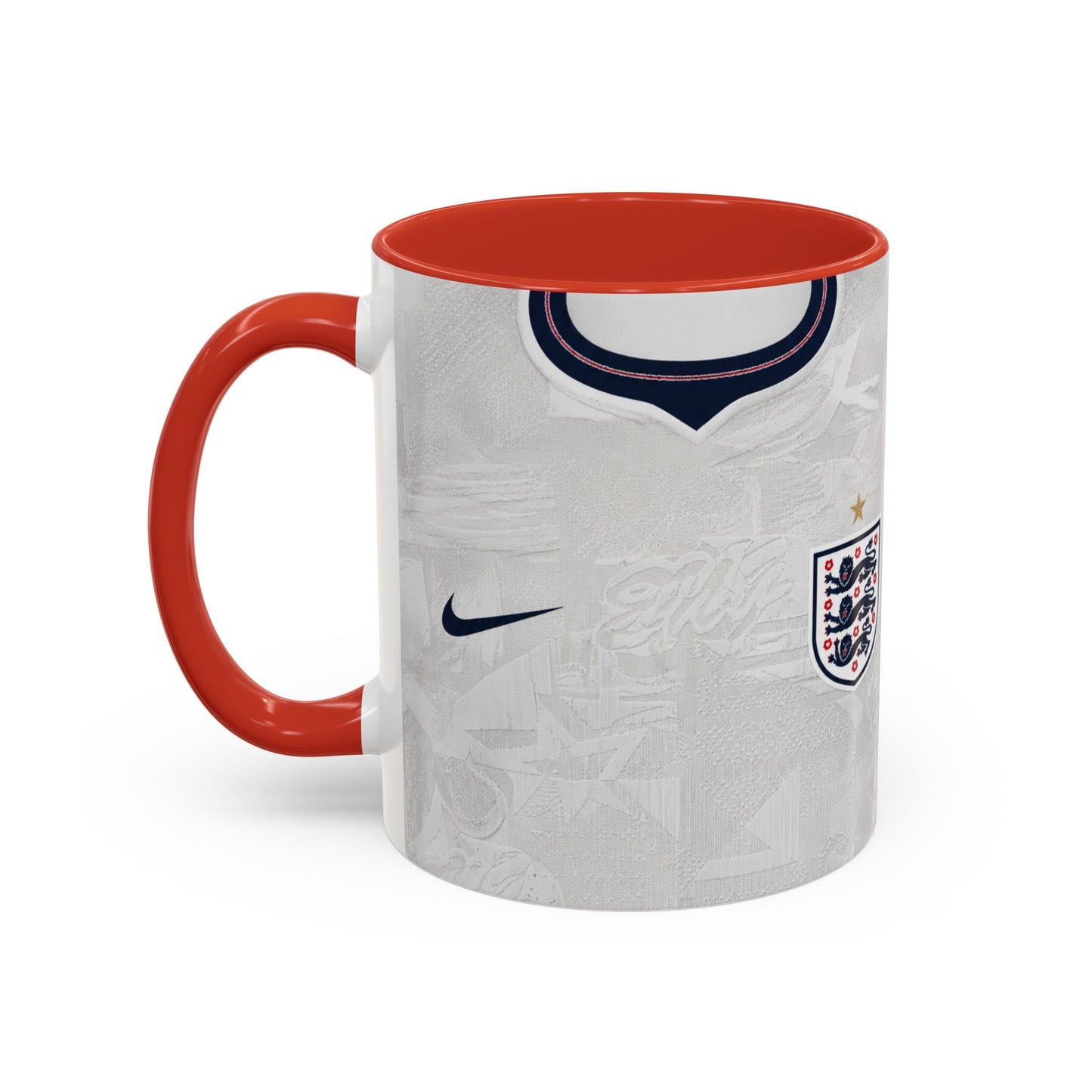 England 2026 World Cup Shirt Accent Coffee Mug (11, 15oz)