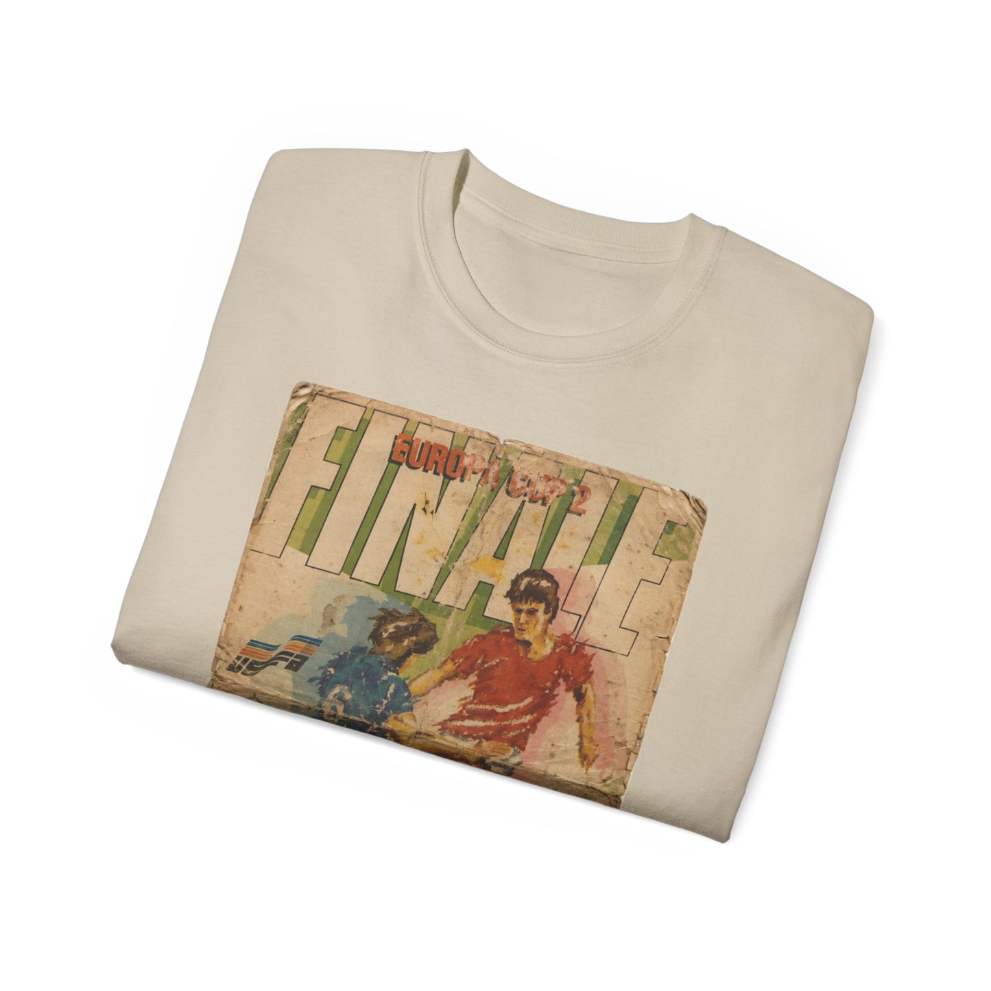 1985 European Cup Winners Cup Final Everton Rapid Vienna Poster Unisex Ultra Cotton Tee